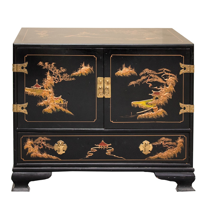 Chinoiserie Painted Storage Chest