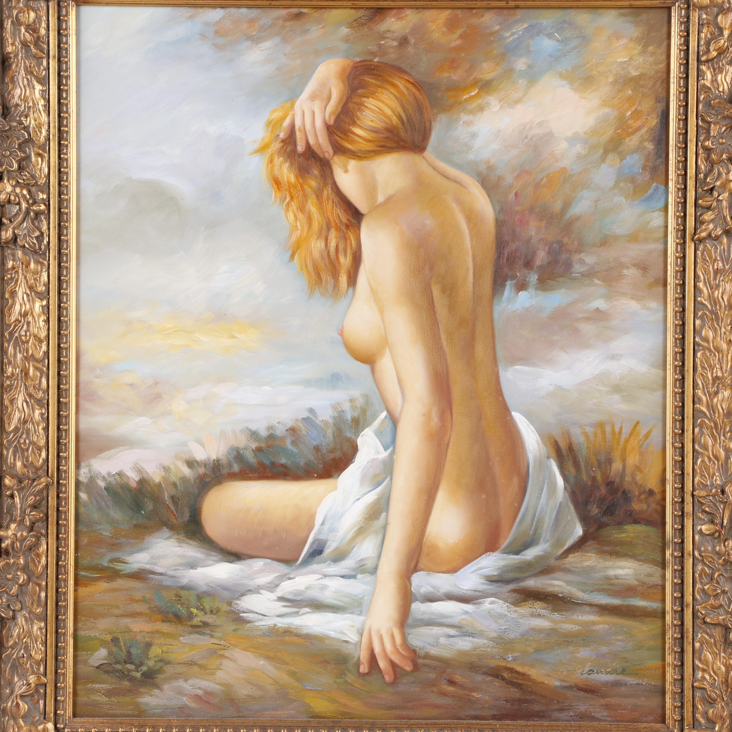 A. Claudie Oil Painting of a Nude Woman