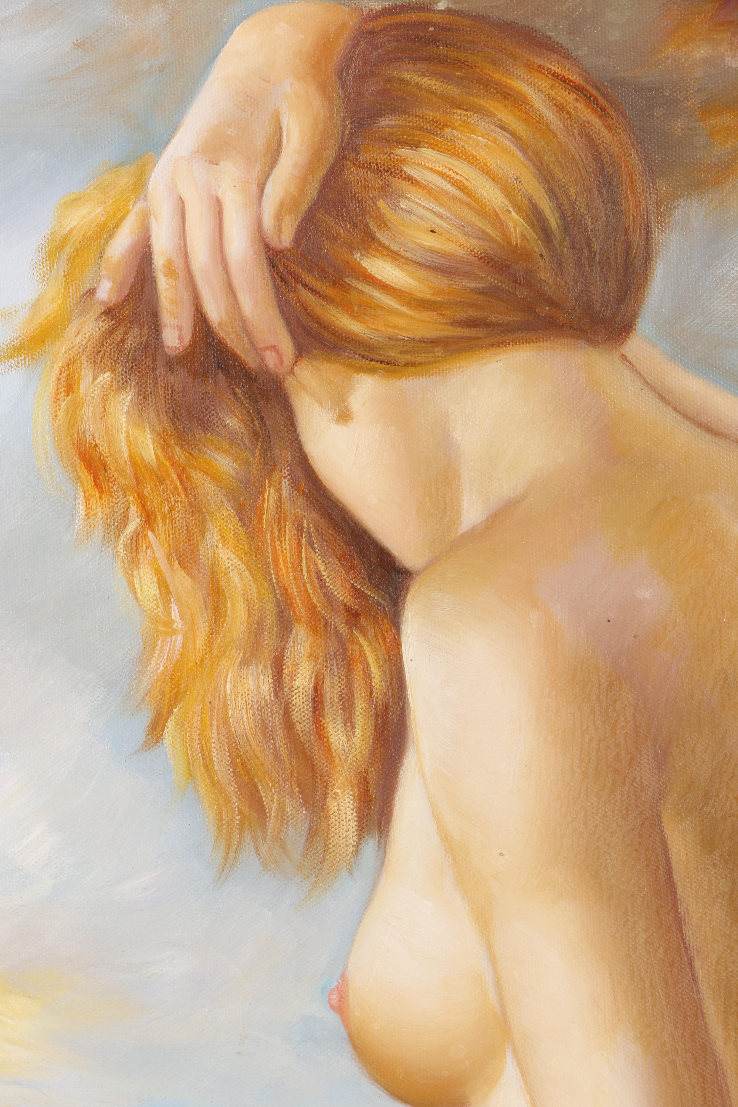 A. Claudie Oil Painting of a Nude Woman