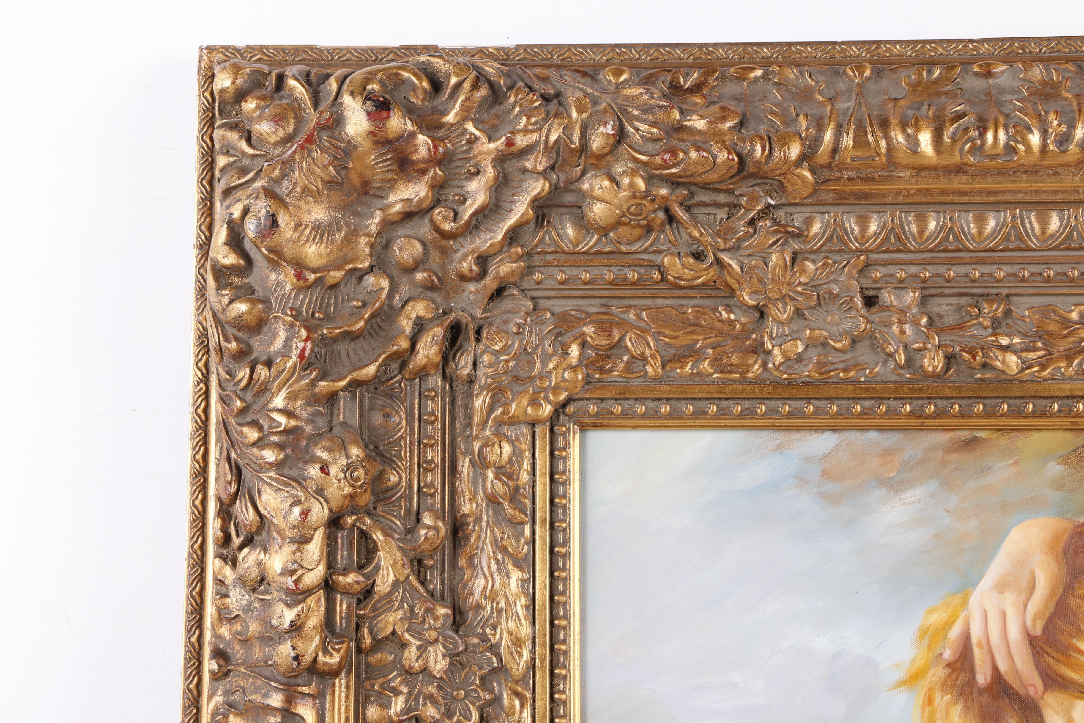 A. Claudie Oil Painting of a Nude Woman