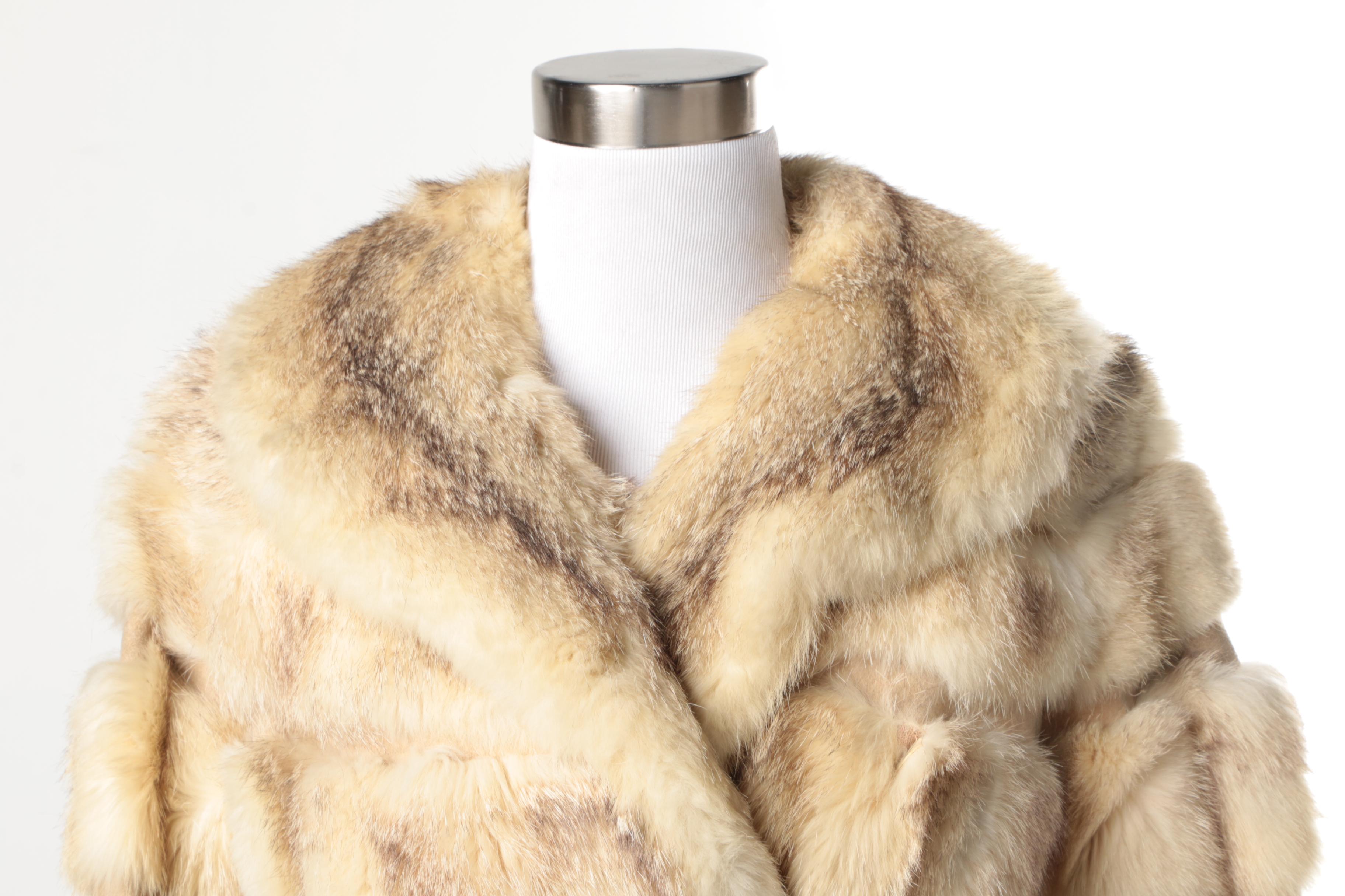 Vintage Badger Fur Coat