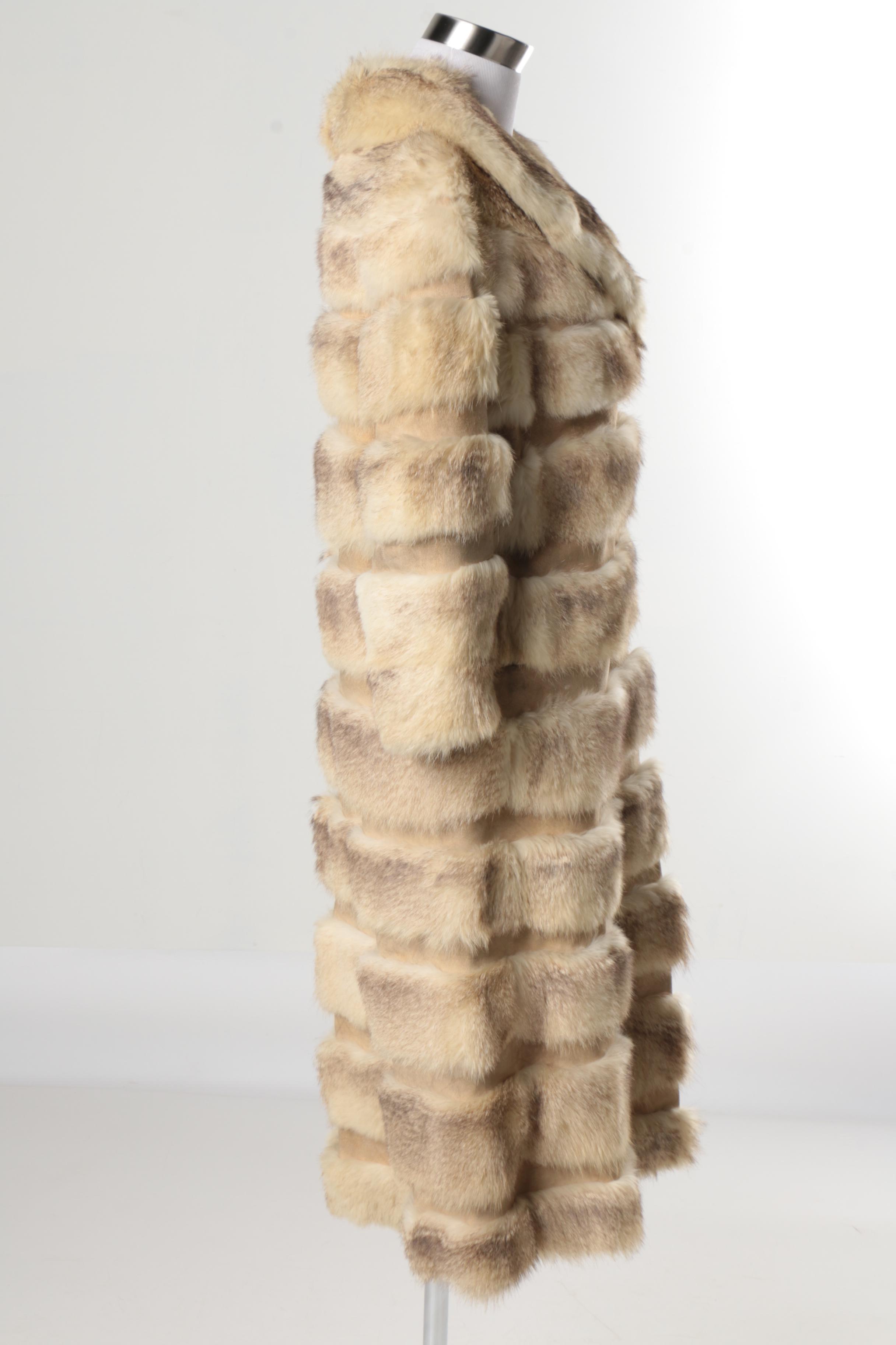 Vintage Badger Fur Coat