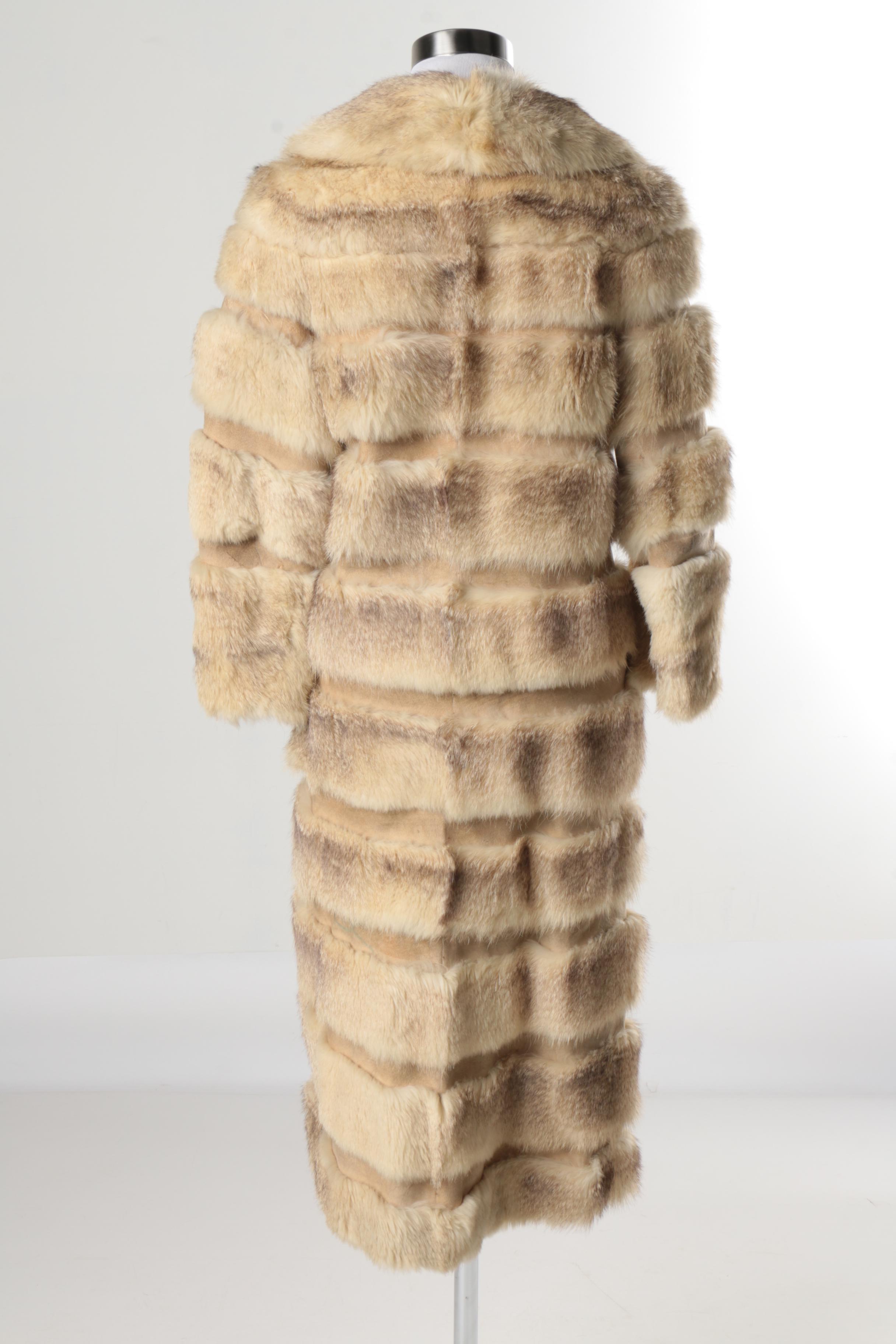 Vintage Badger Fur Coat