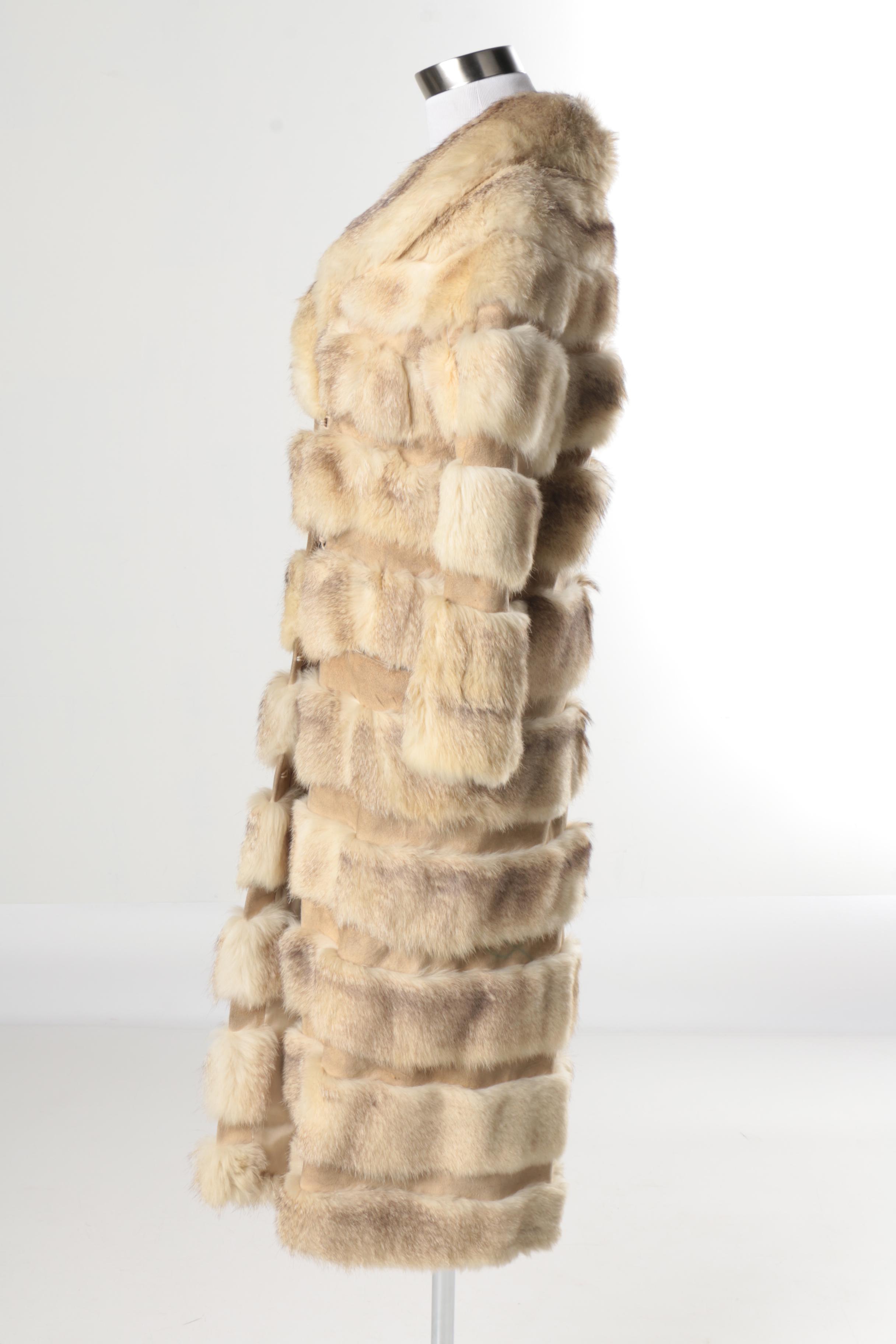 Vintage Badger Fur Coat