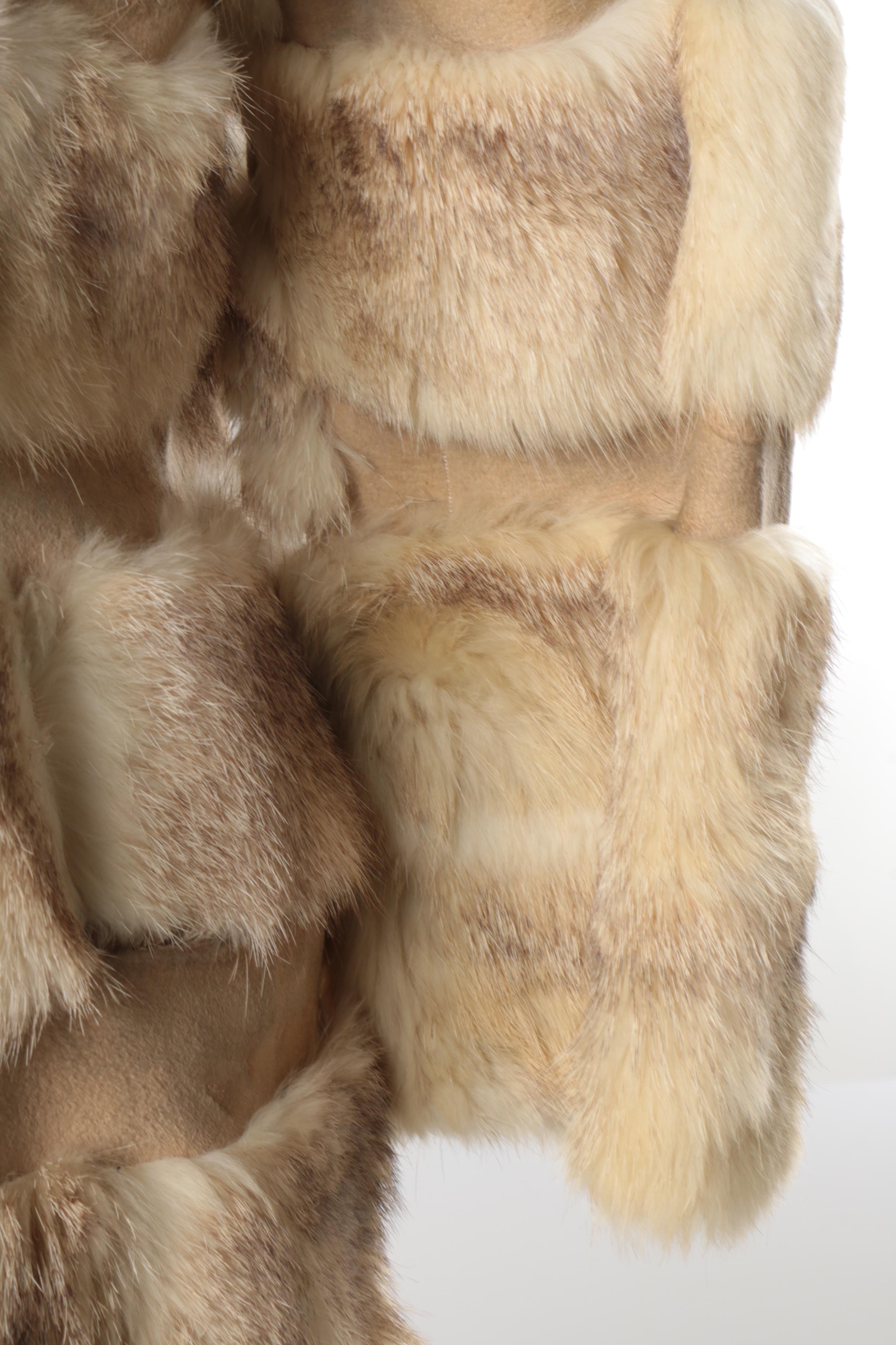 Vintage Badger Fur Coat