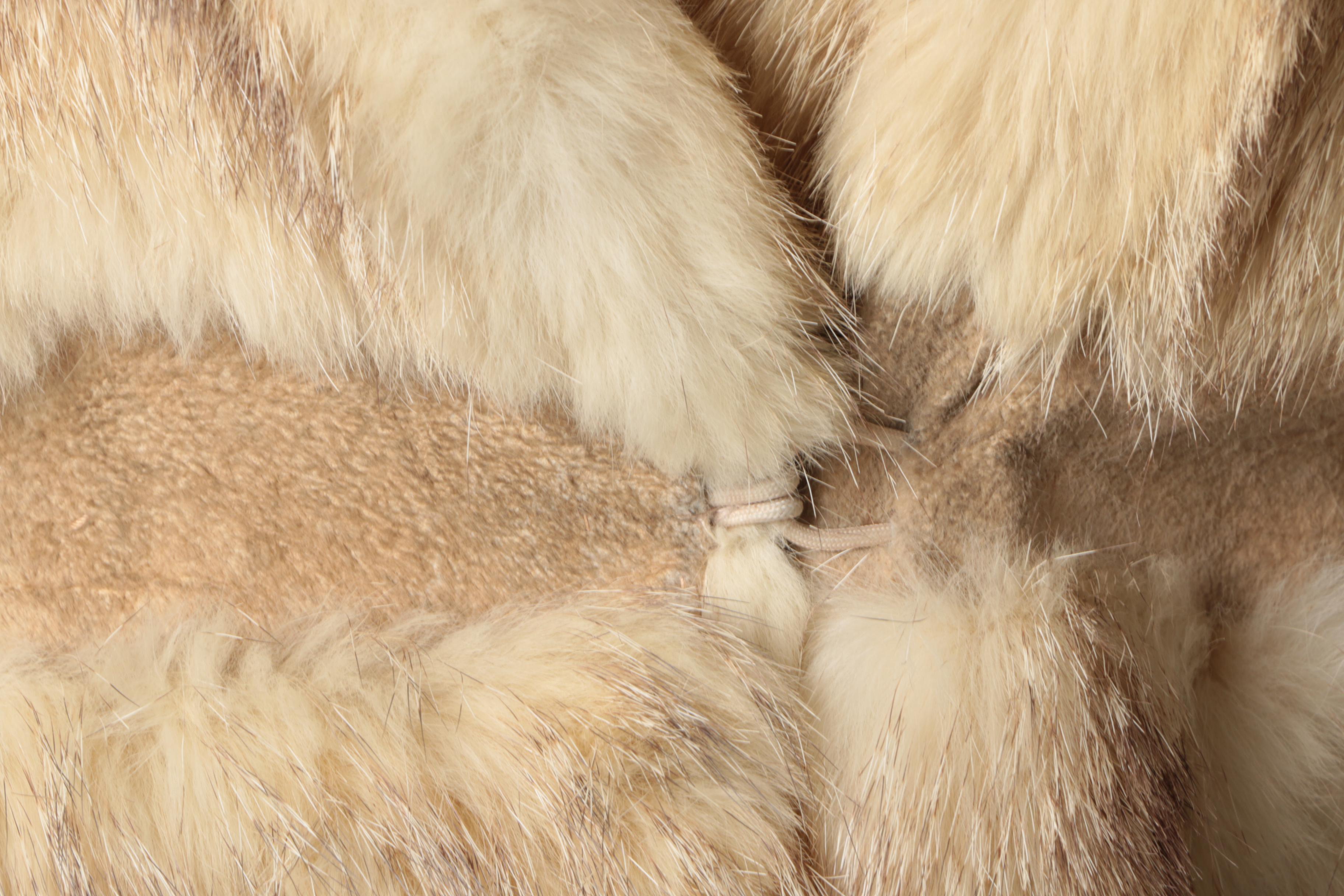 Vintage Badger Fur Coat