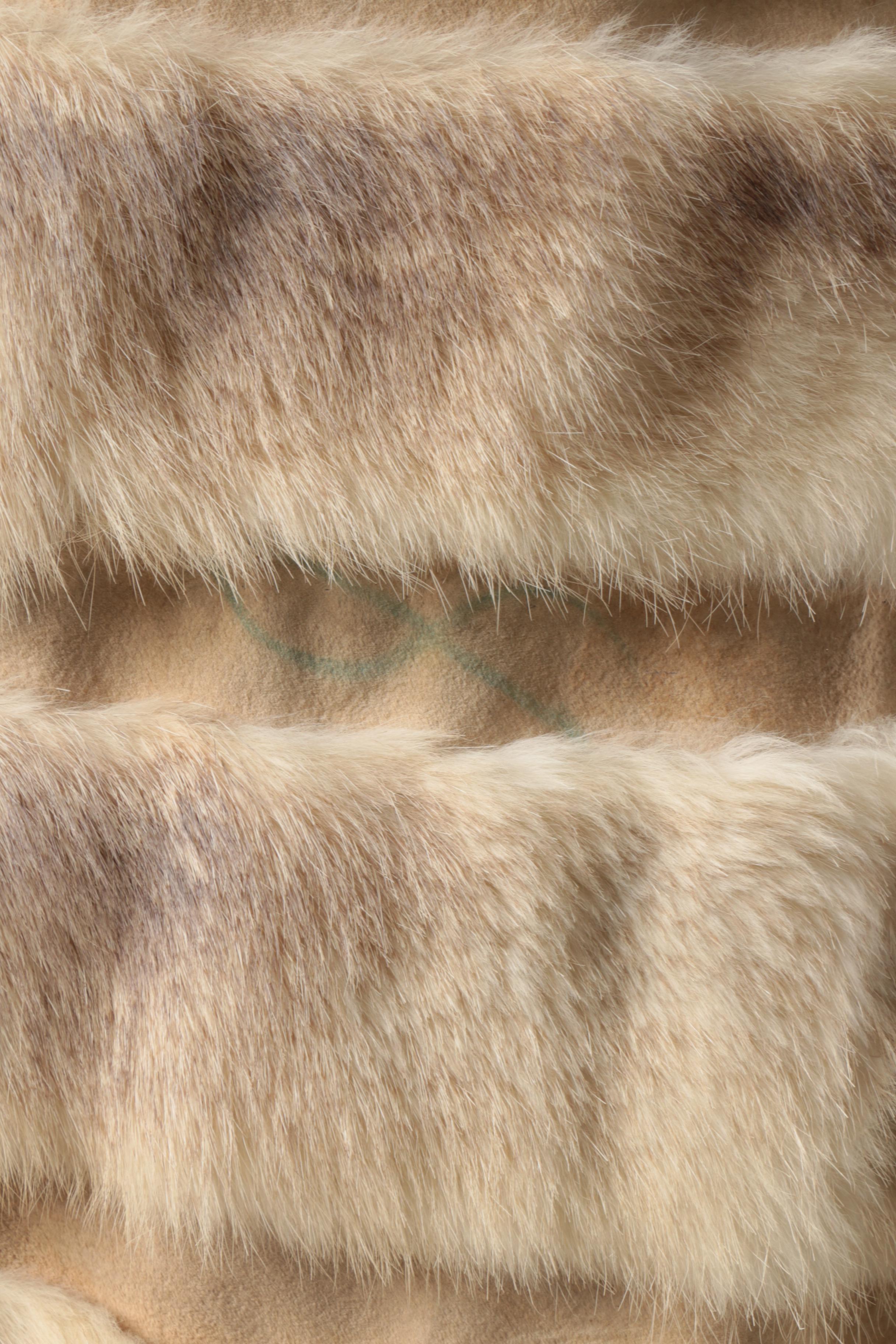 Vintage Badger Fur Coat