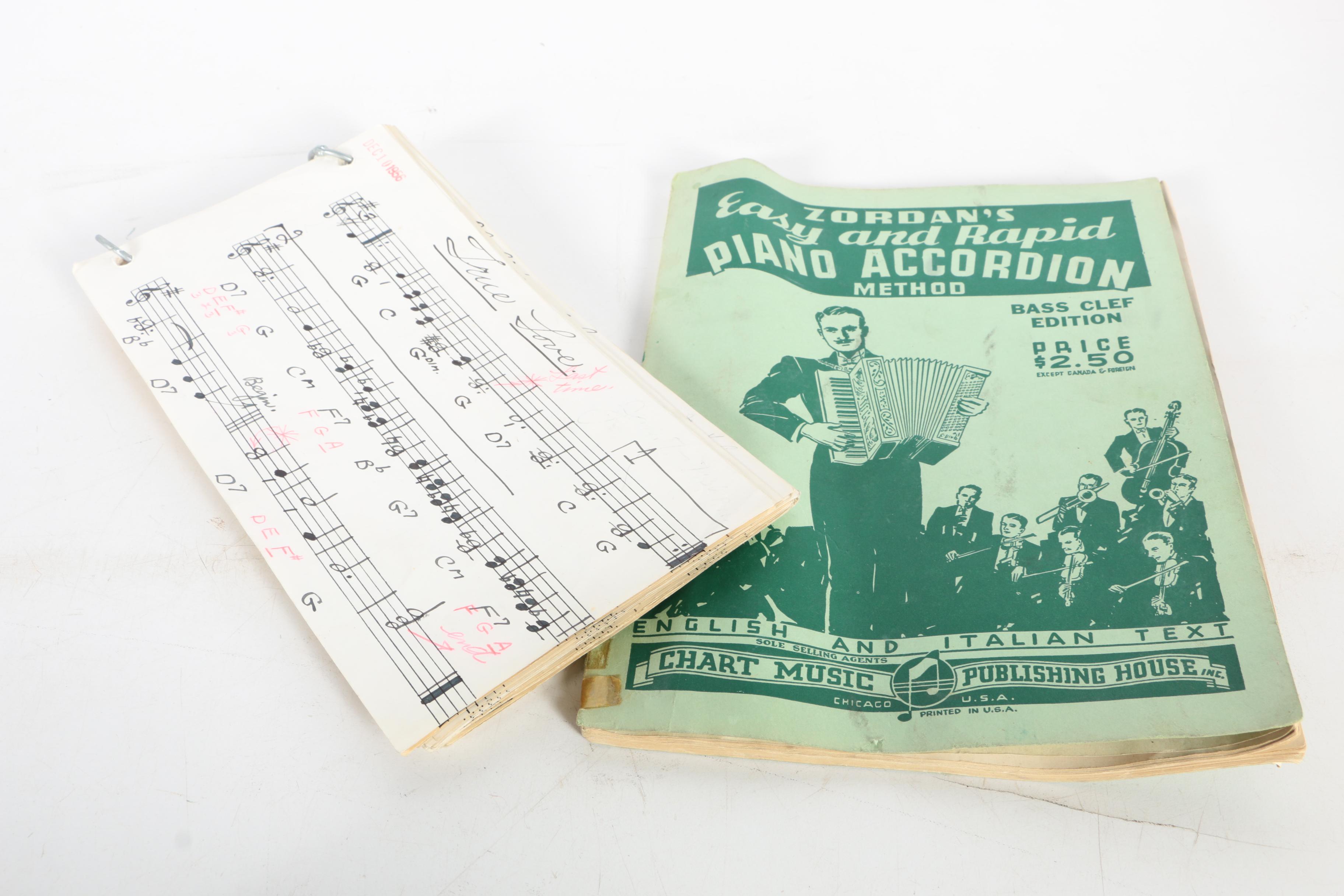 Vintage Pollina Glitter Accordion with Case