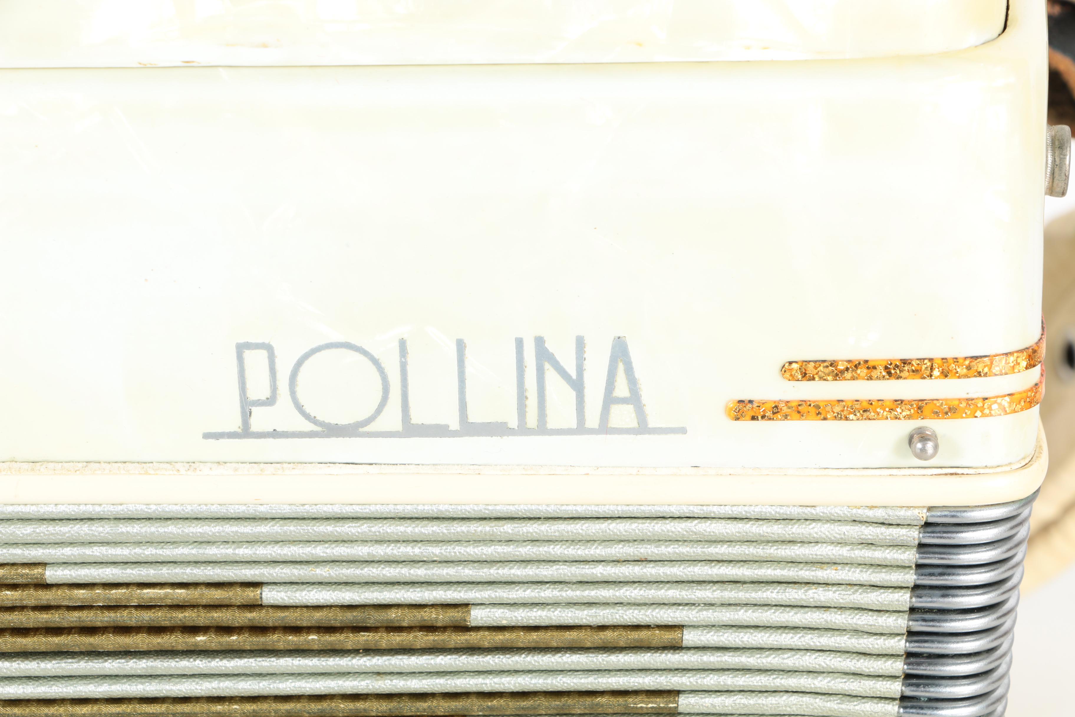 Vintage Pollina Glitter Accordion with Case