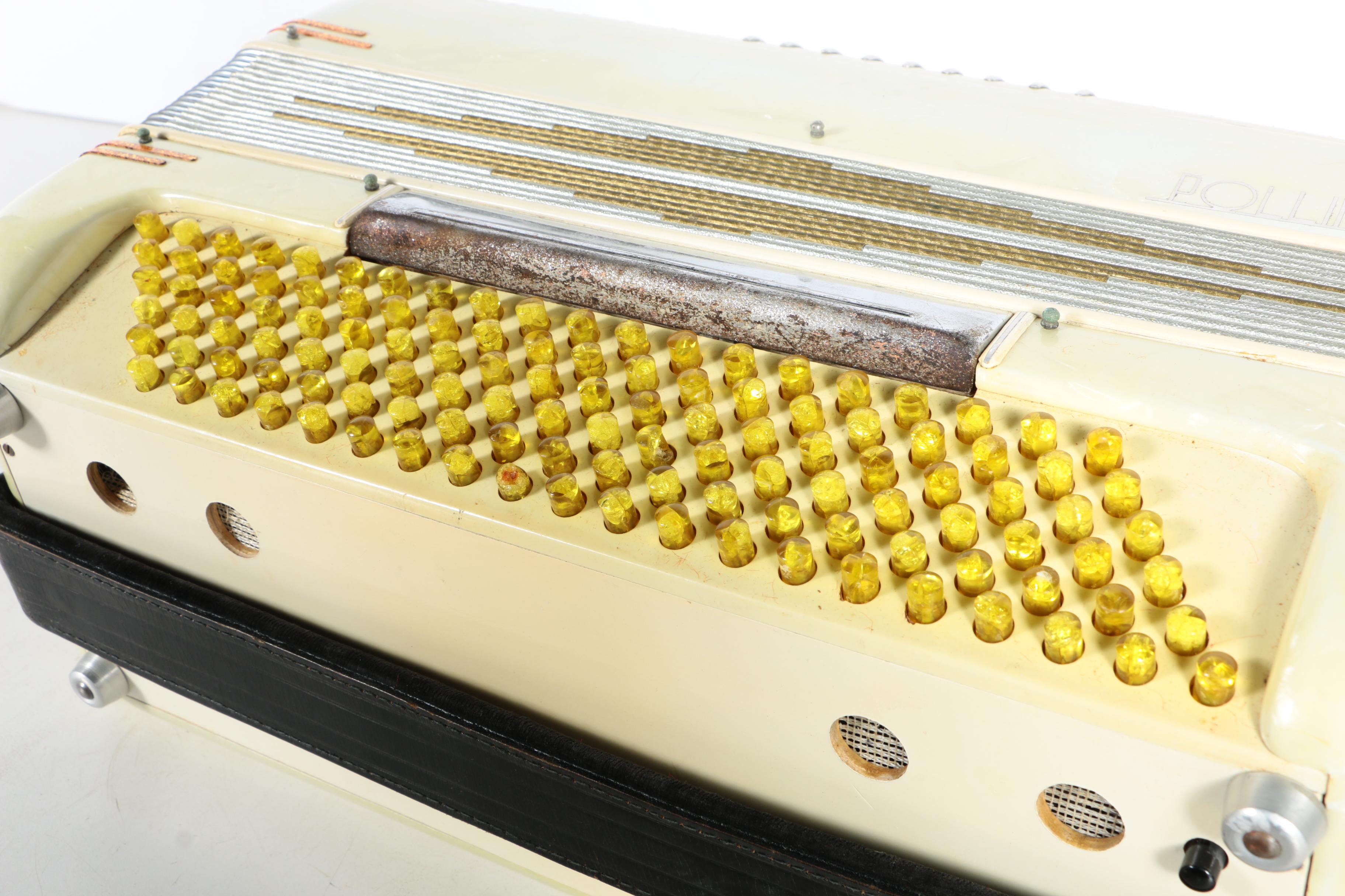 Vintage Pollina Glitter Accordion with Case