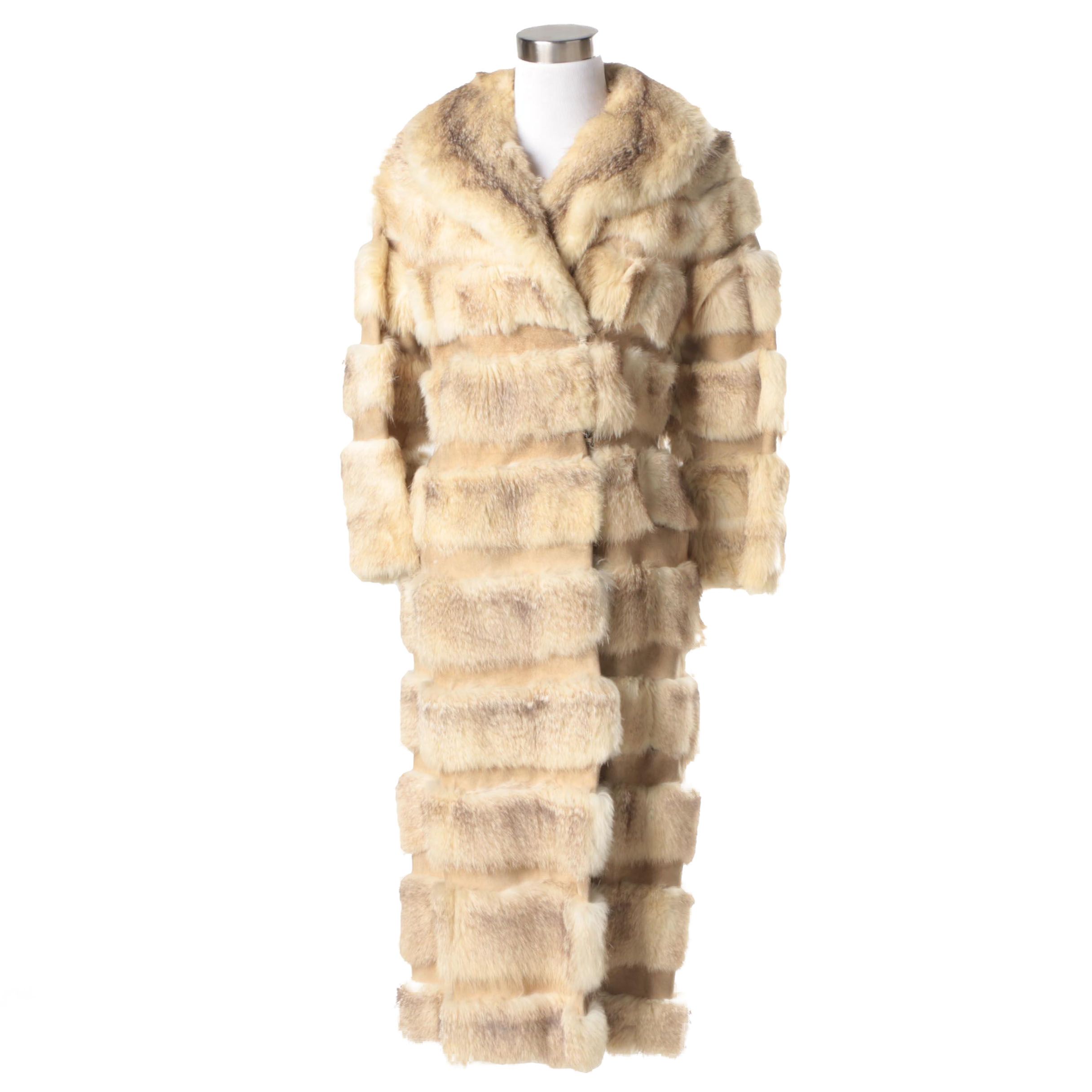 Vintage Badger Fur Coat