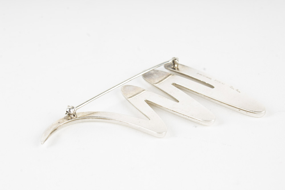 Paloma Picasso for Tiffany and Co. Sterling Silver Zig Zag Brooch