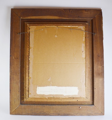 Albert Anker's Color Lithograph "Girl Peeling Potatoes"