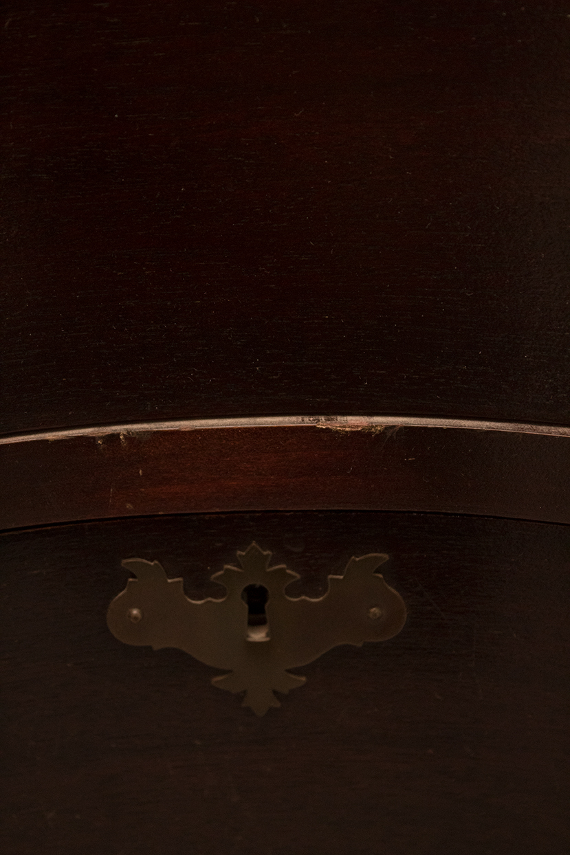 Maddox Slant-Front Secretary Desk Over Serpentine Drawers