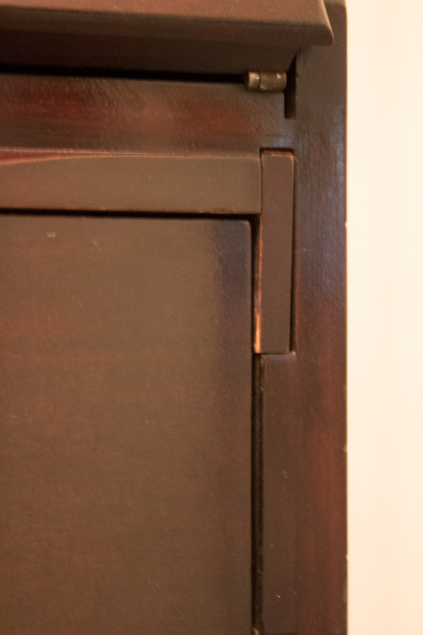 Maddox Slant-Front Secretary Desk Over Serpentine Drawers