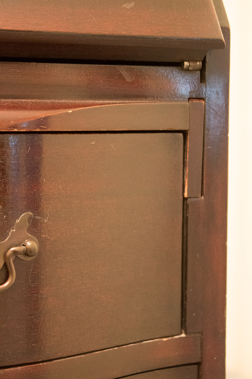 Maddox Slant-Front Secretary Desk Over Serpentine Drawers