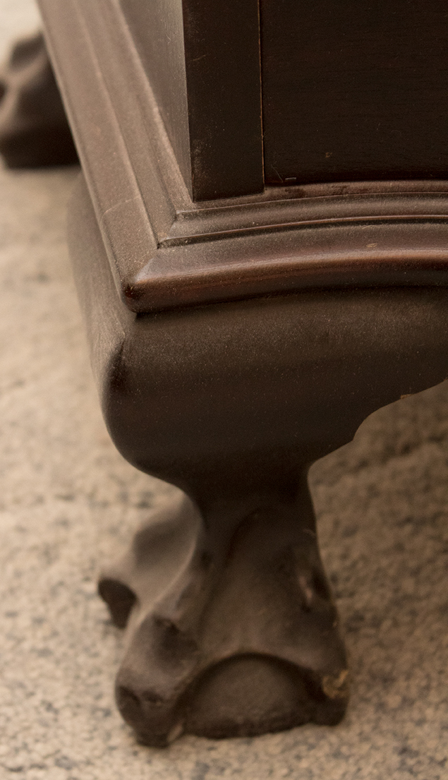 Maddox Slant-Front Secretary Desk Over Serpentine Drawers