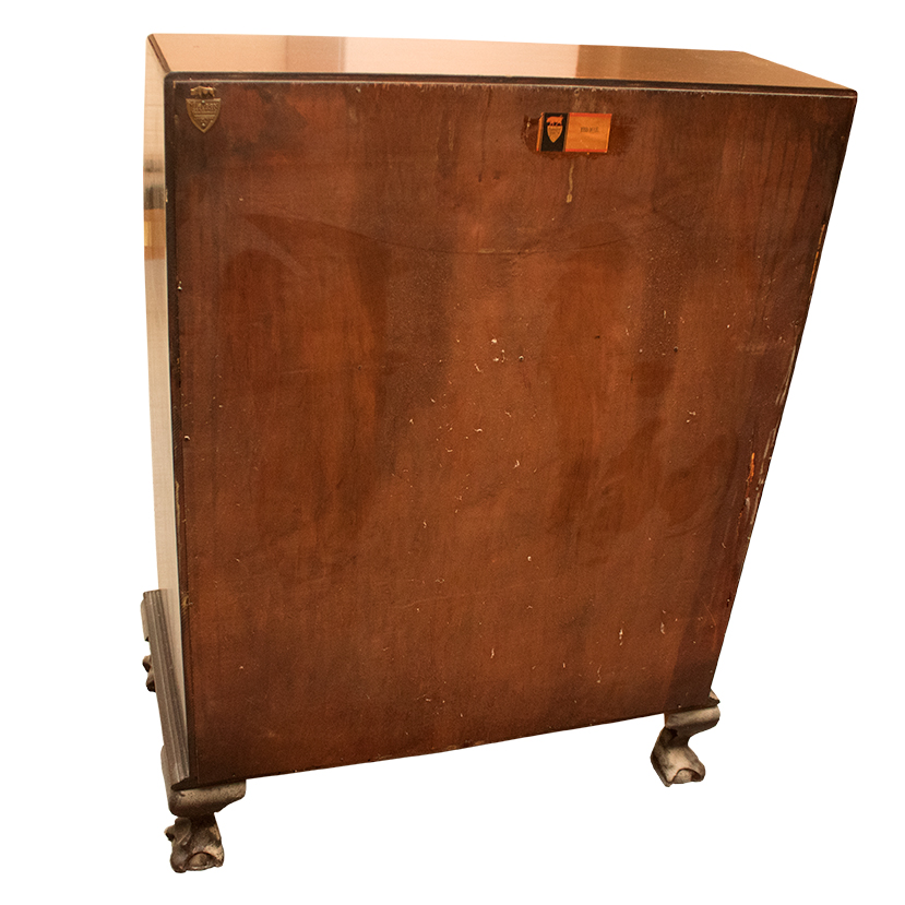 Maddox Slant-Front Secretary Desk Over Serpentine Drawers