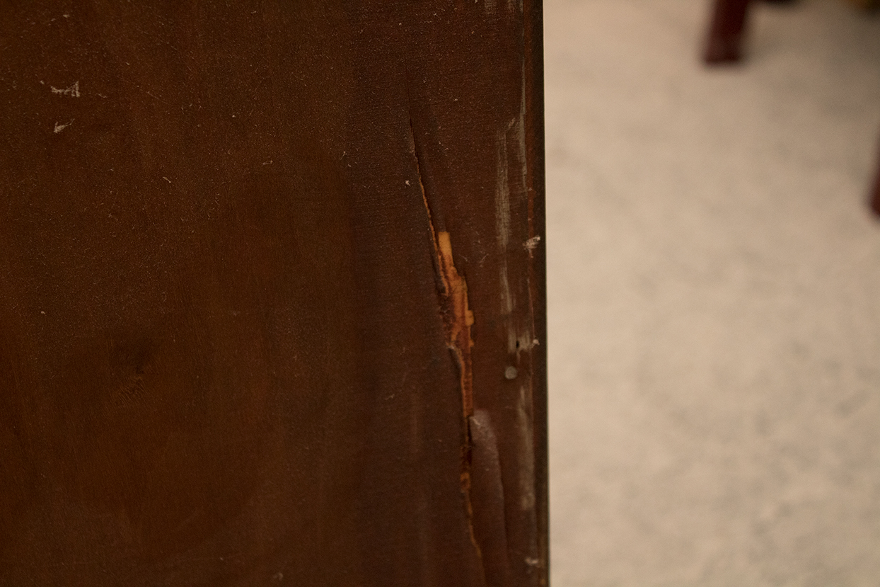 Maddox Slant-Front Secretary Desk Over Serpentine Drawers