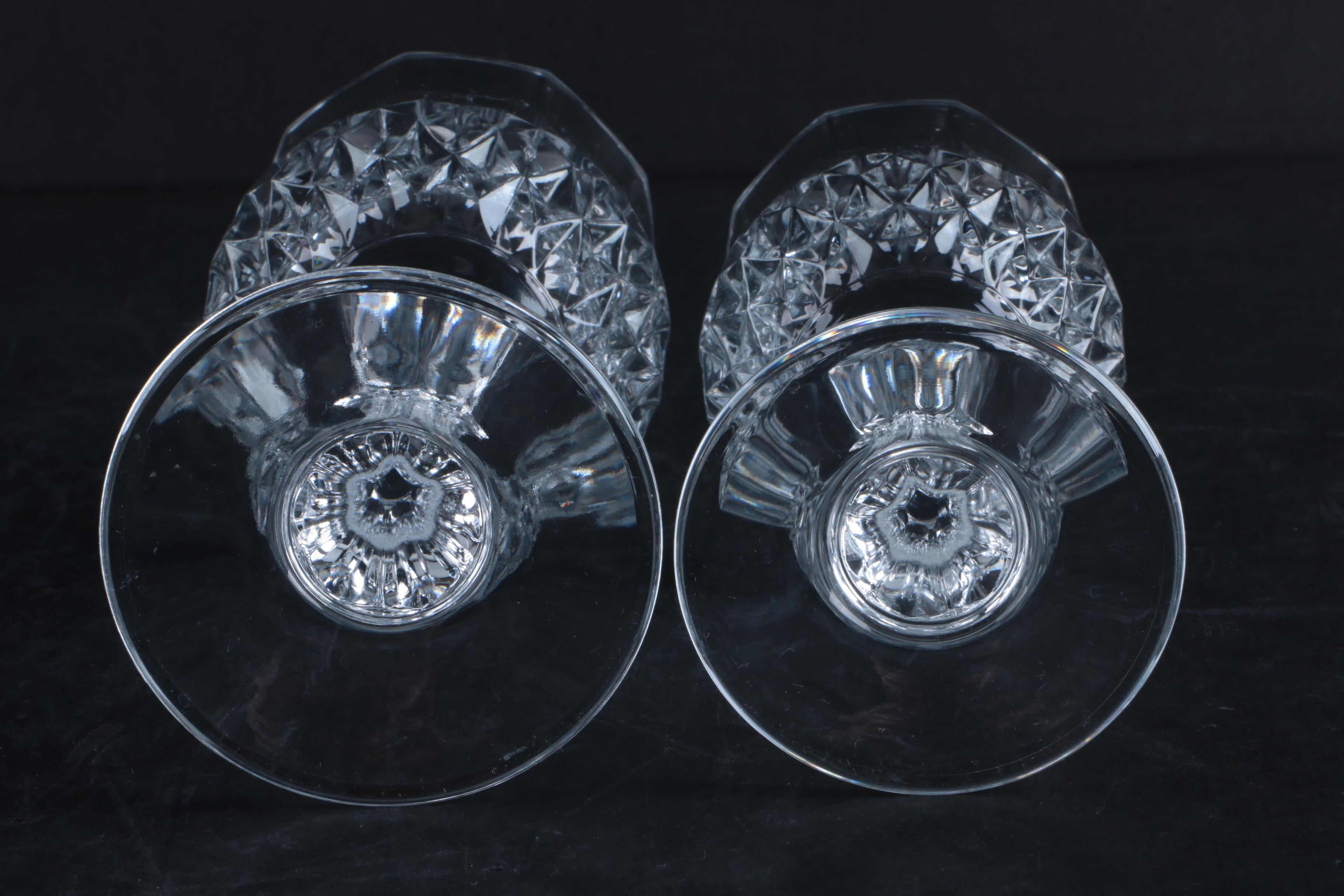 Cristal d'Arques "Longchamp" Crystal Water Goblets and Wine Glasses