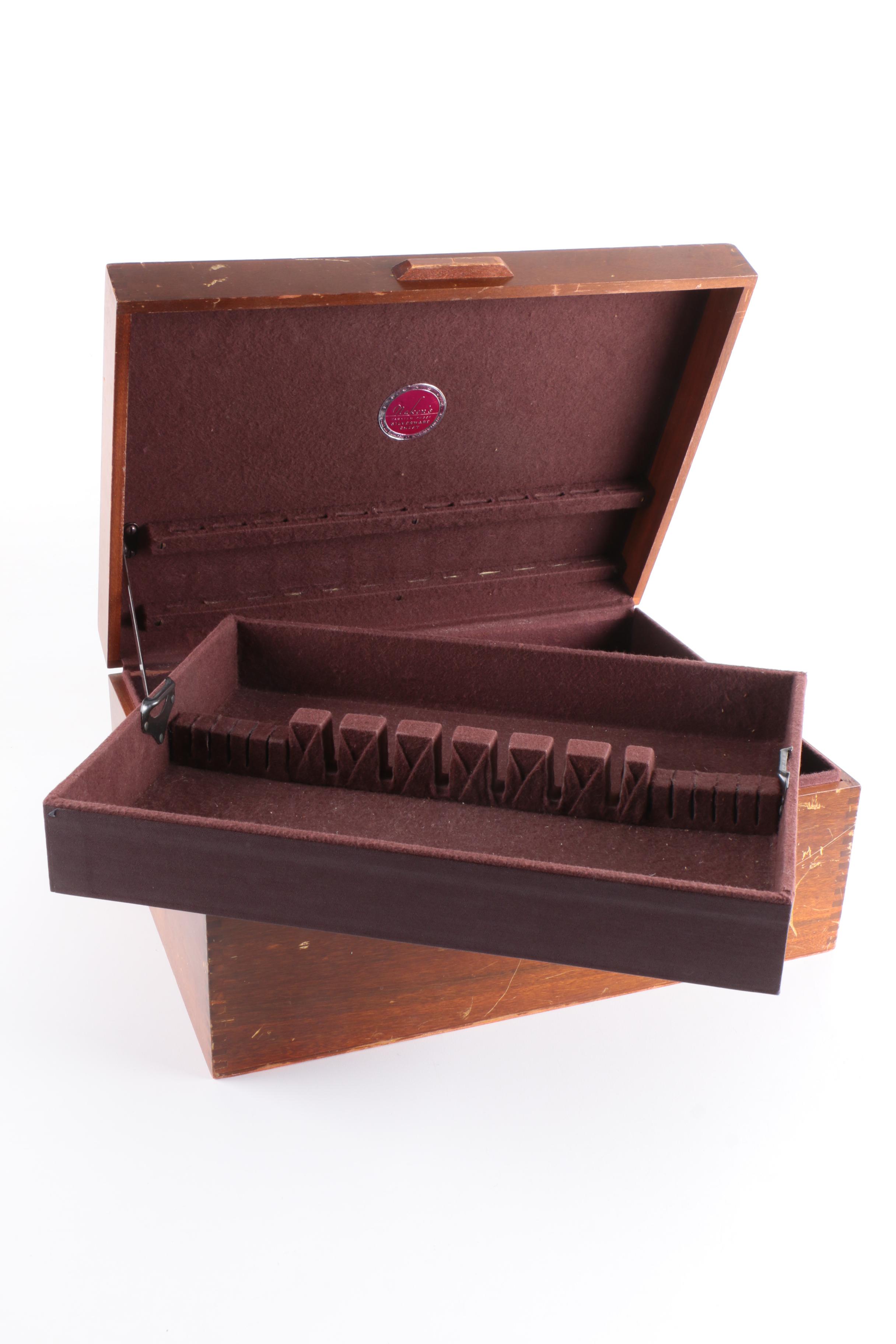 Siam Brass-Toned Flatware Set with Wooden Handles