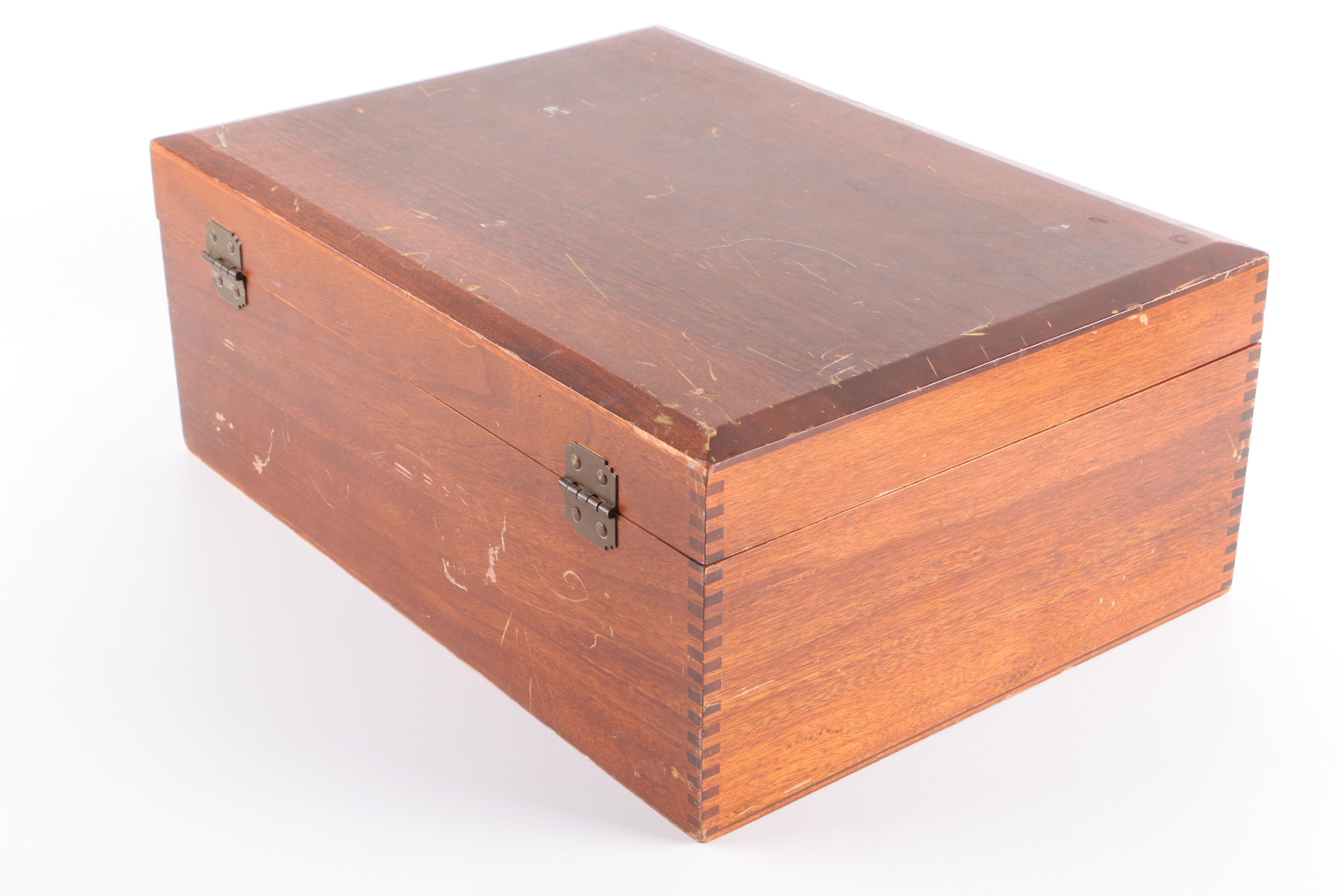 Siam Brass-Toned Flatware Set with Wooden Handles