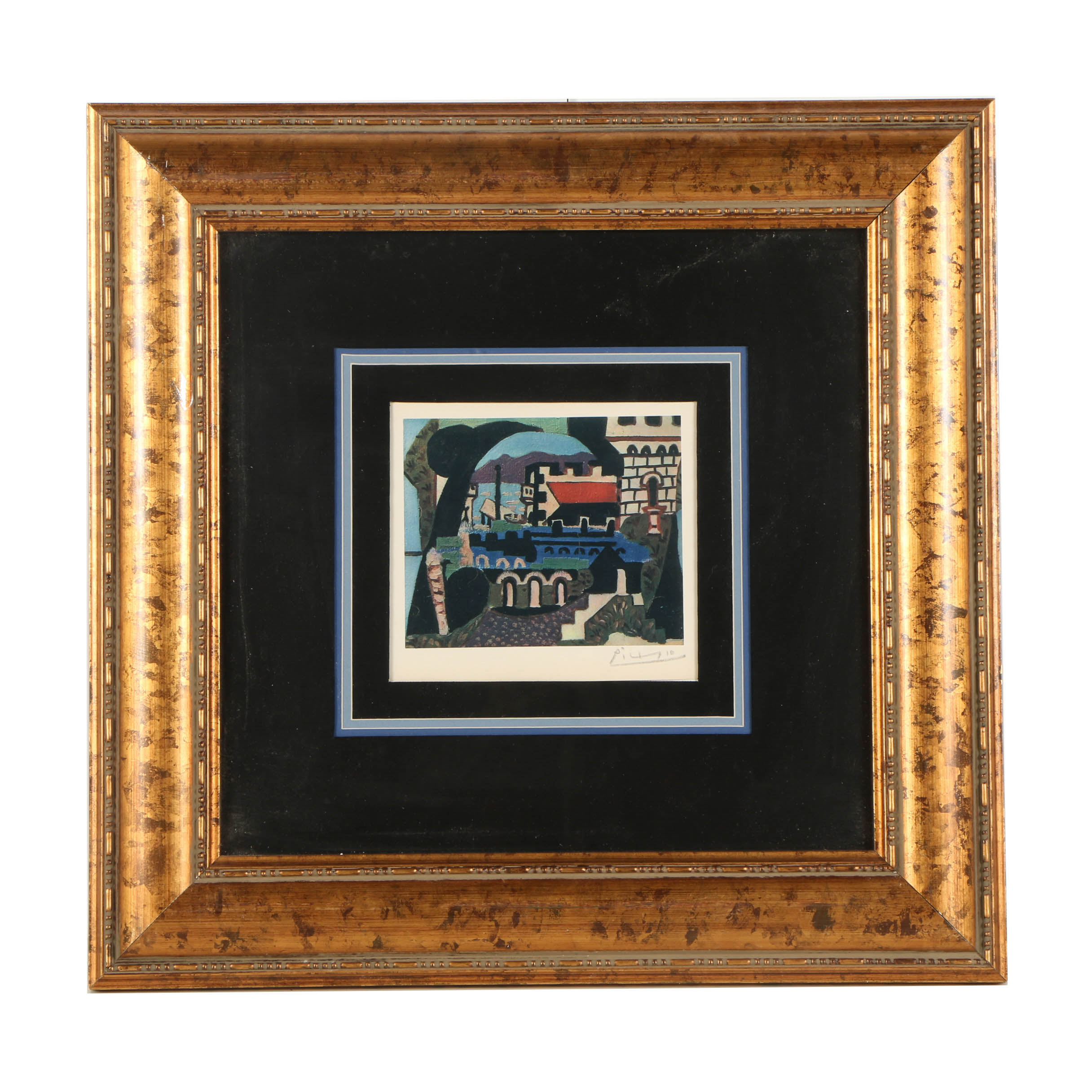 Reproduction Offset Lithograph After Pablo Picasso "Landscape - Juan-les-Pin"