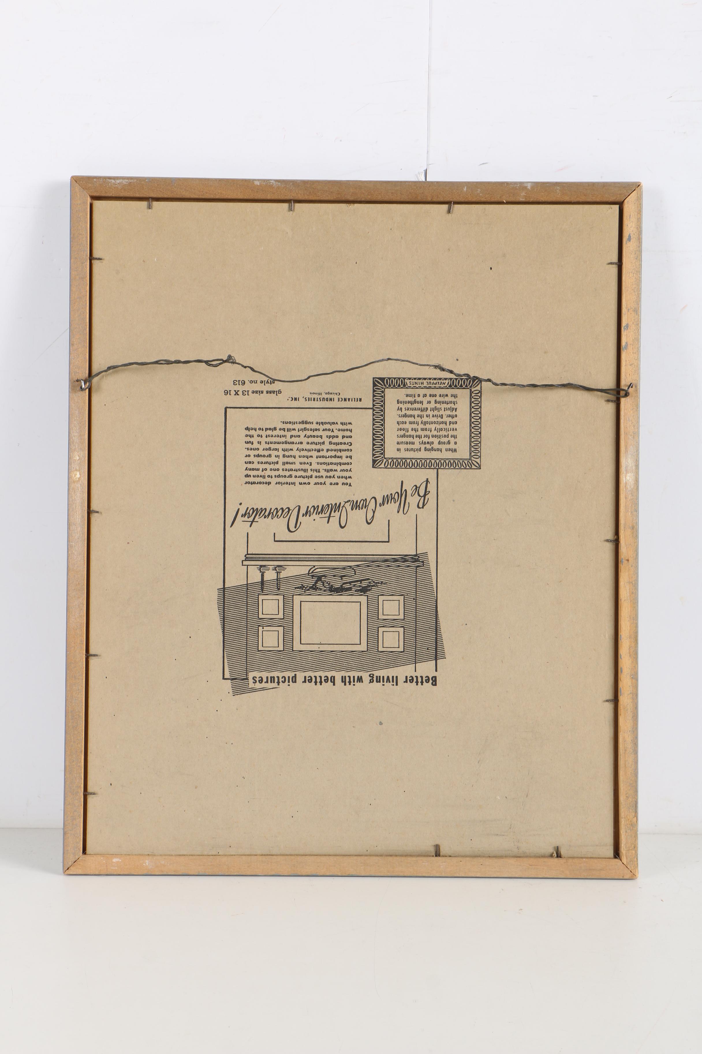 Offset Lithograph After Sanford De Jonge's Painting of Lilies
