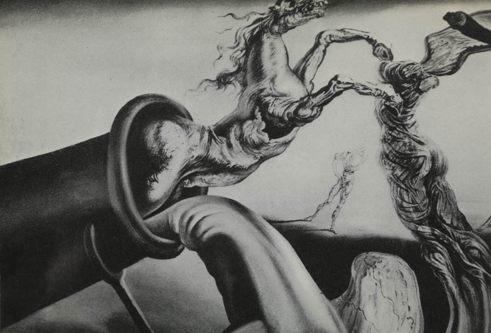 Reproduction Halftone Print After Salvador Dalí "Melting Universe"