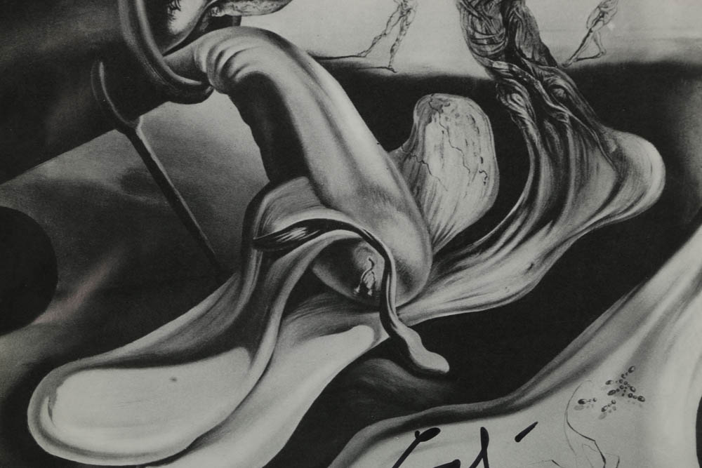 Reproduction Halftone Print After Salvador Dalí "Melting Universe"