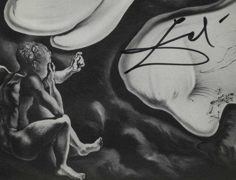 Reproduction Halftone Print After Salvador Dalí "Melting Universe"