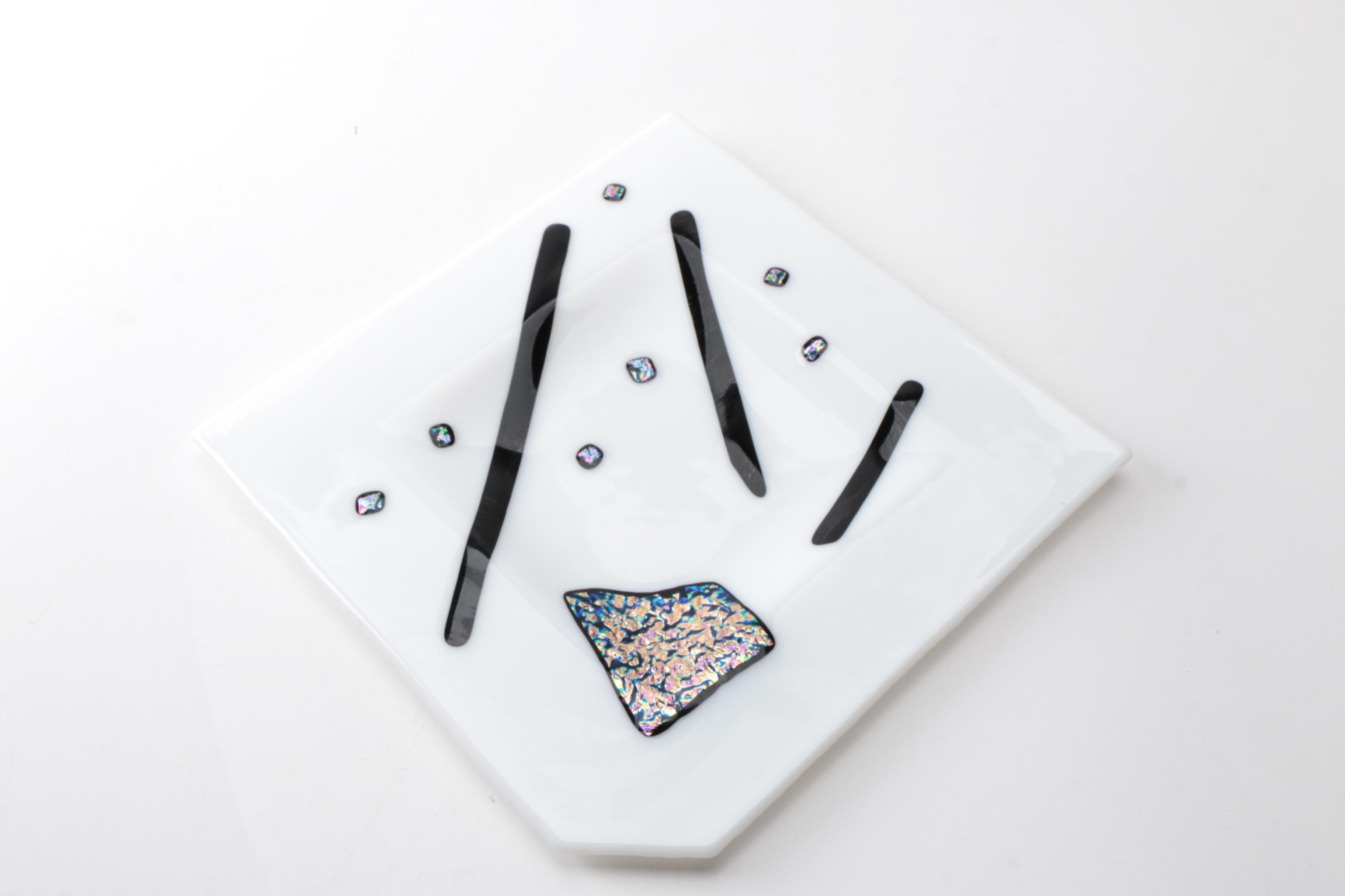 Modern Fused Glass Platter