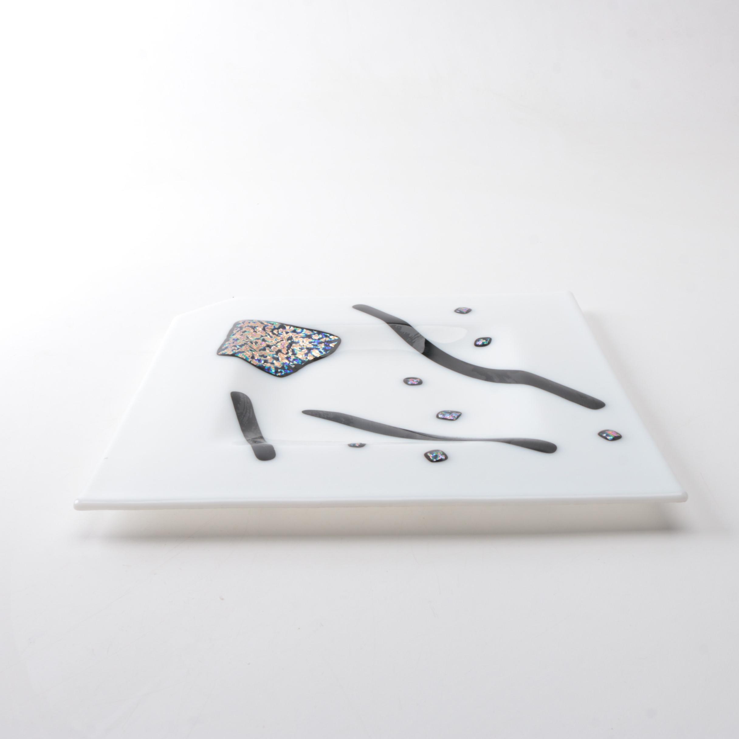 Modern Fused Glass Platter