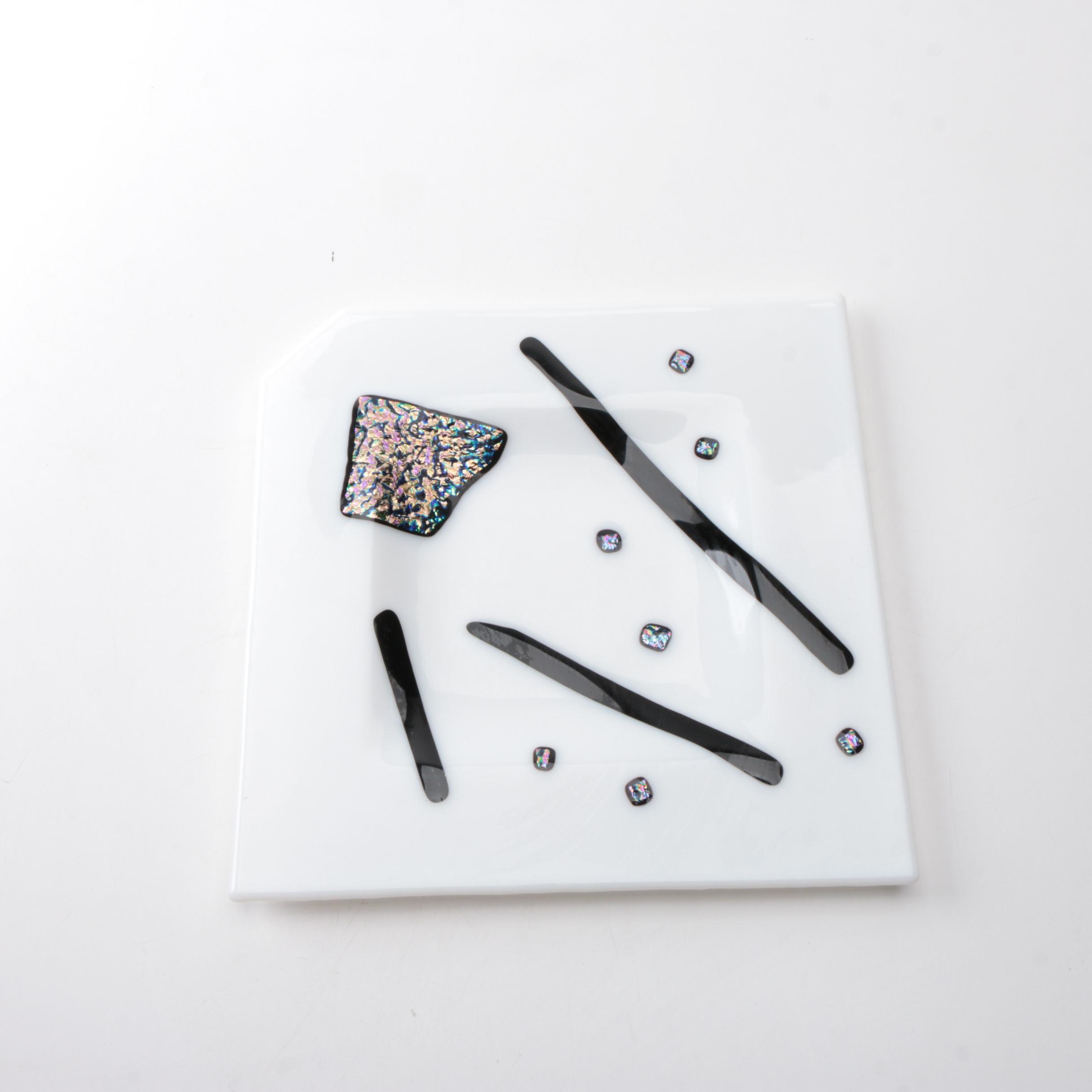Modern Fused Glass Platter