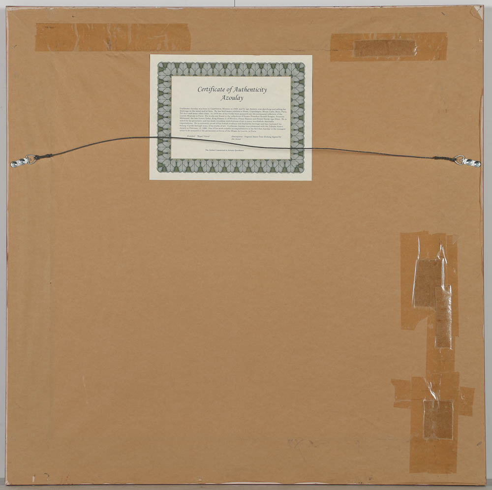 Guillaume Azoulay Etching "Regal Vision"