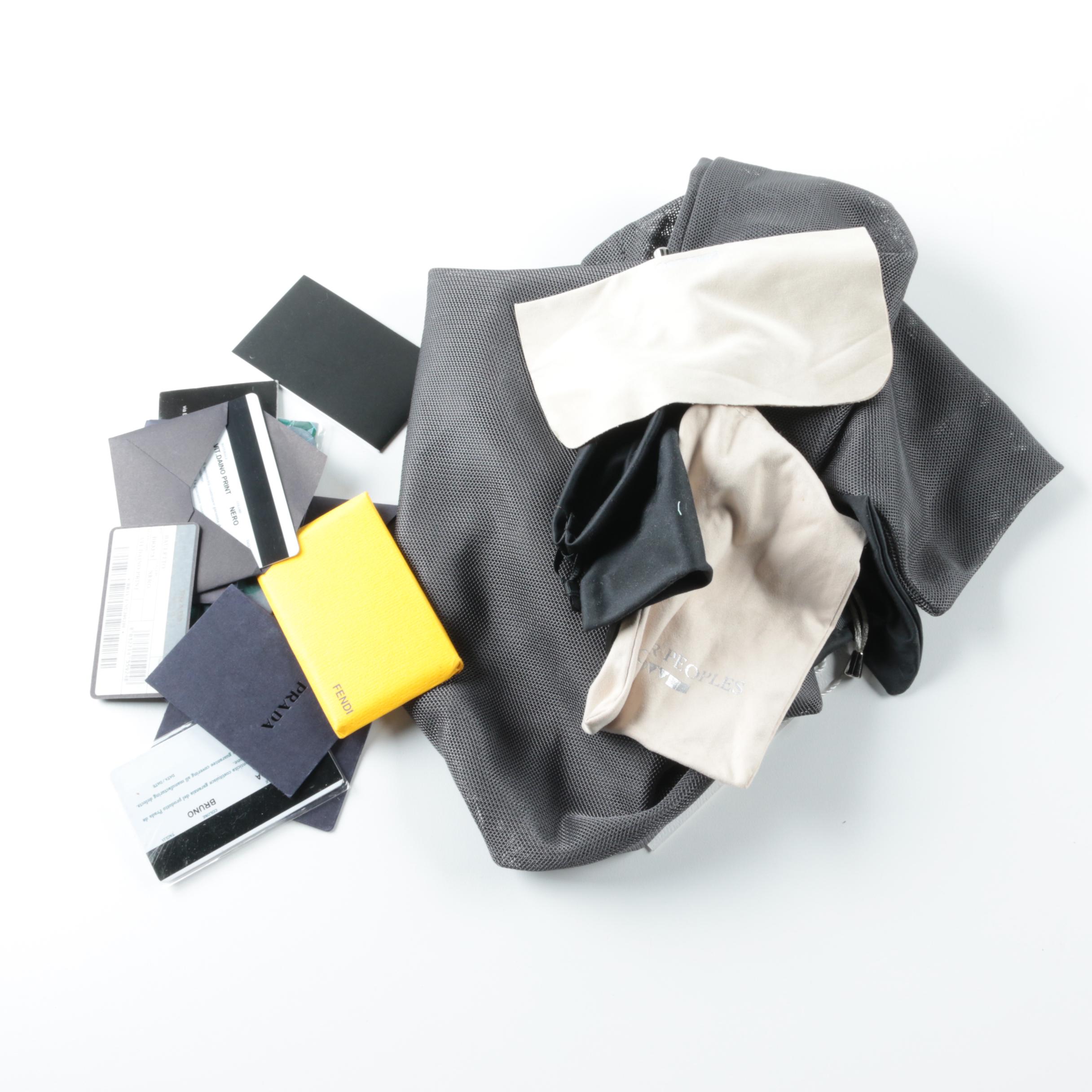 Assorted Brand Name Boxes and Eyeglass Cases