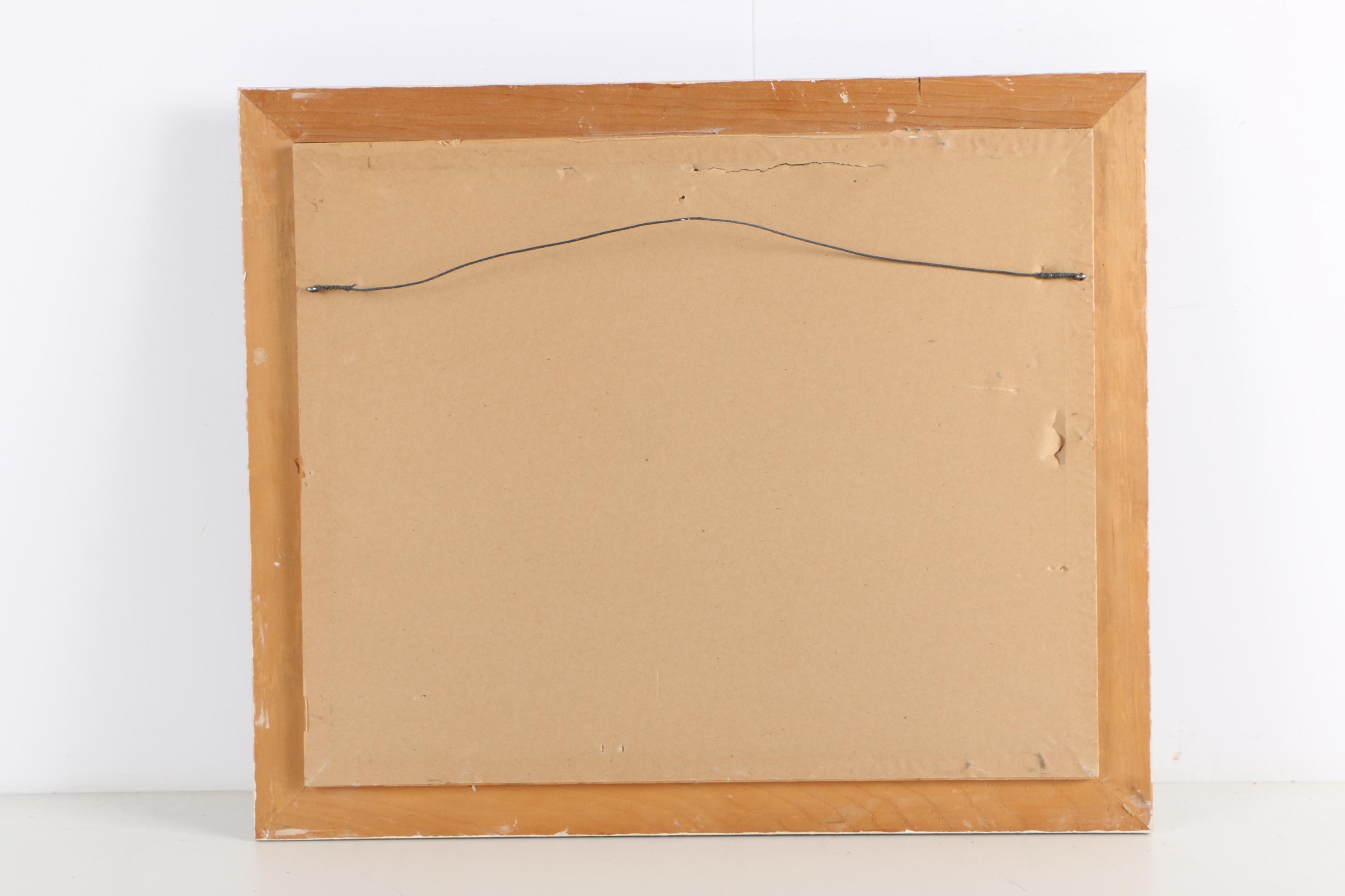 Watercolor Painting of Lake Scene