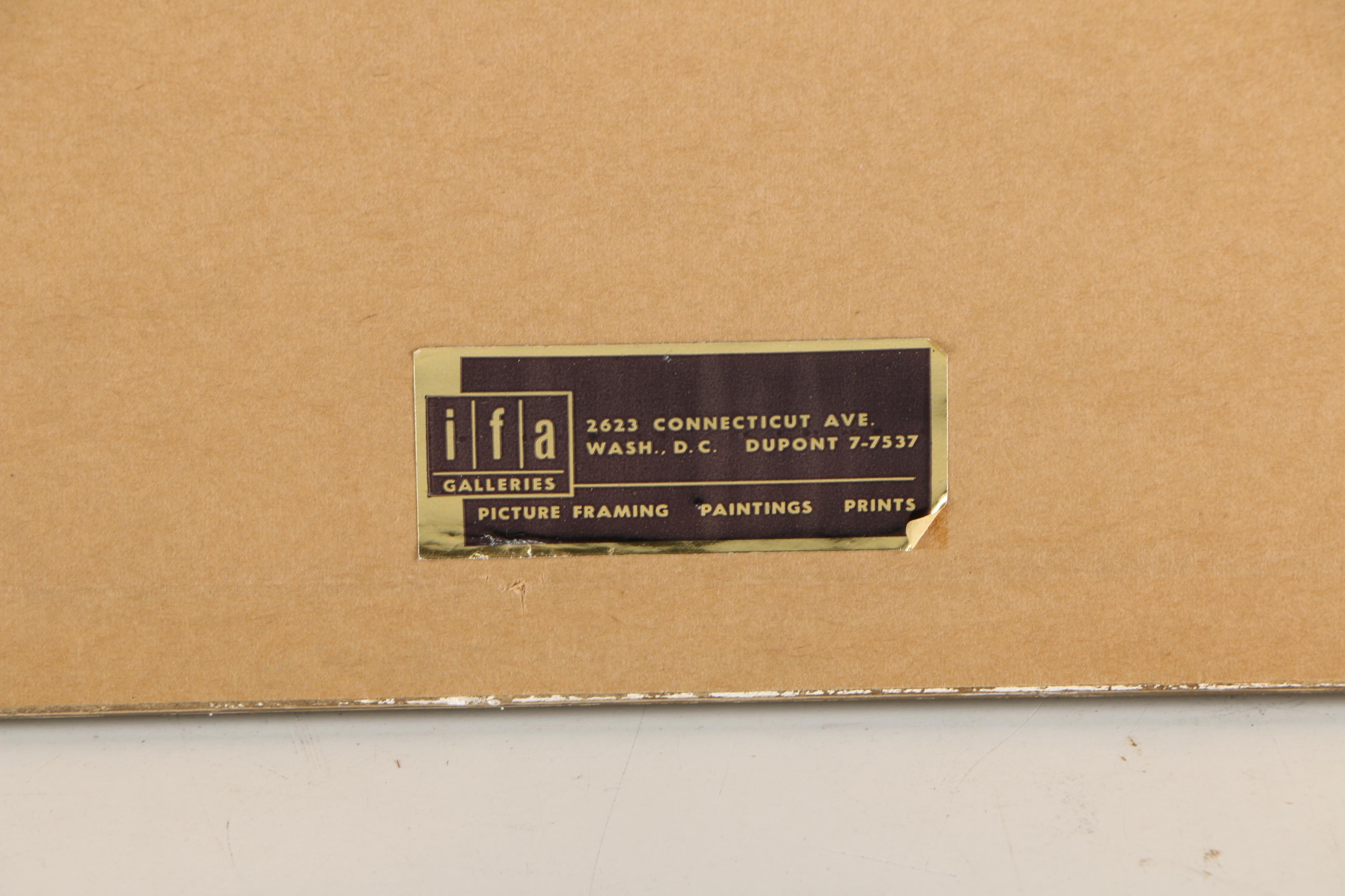 E. Tufnell Watercolor Nautical Painting "Merchantman of 1670"