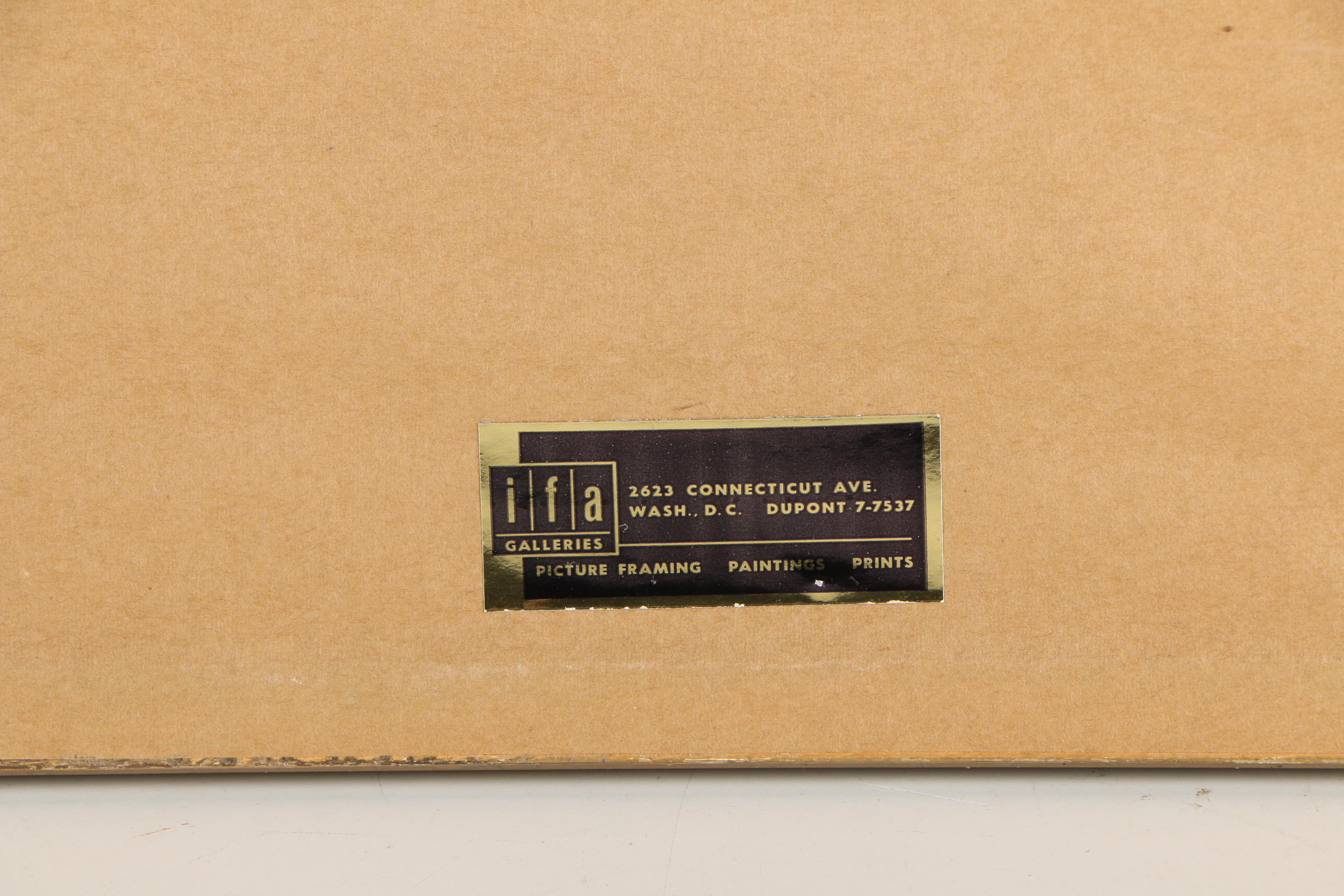 E. Tufnell Watercolor Nautical Painting "Catch Me Who Can"