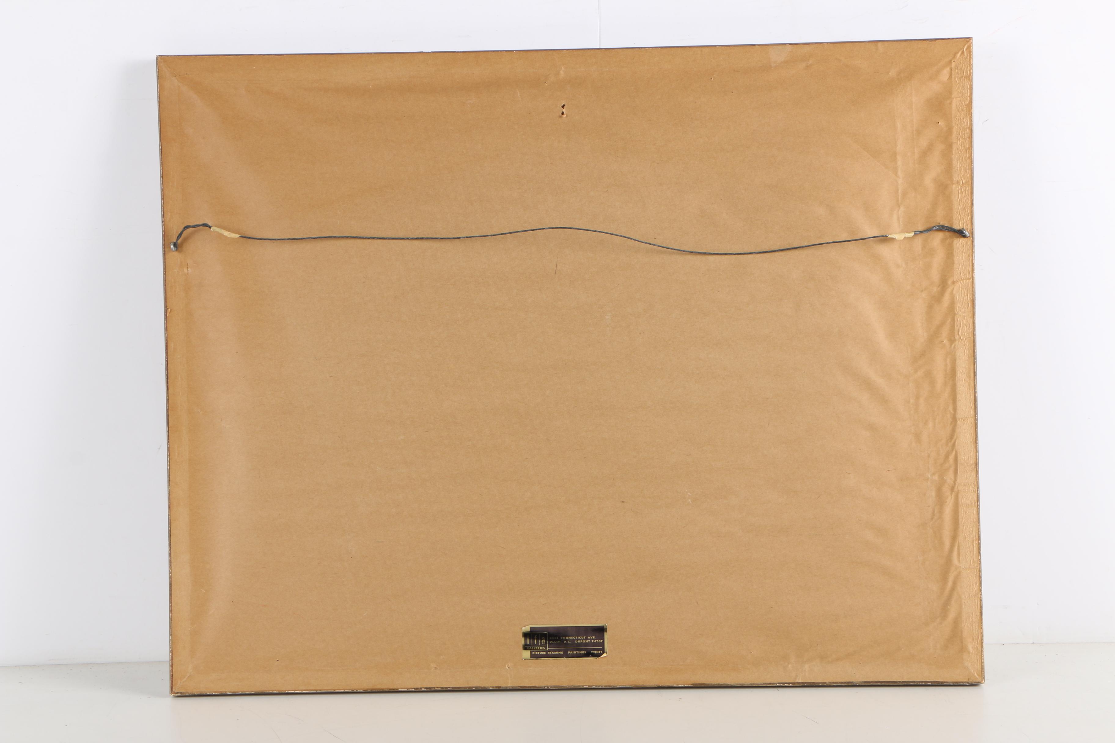 E. Tufnell Watercolor Nautical Painting "Constellation & L'Insurgent"