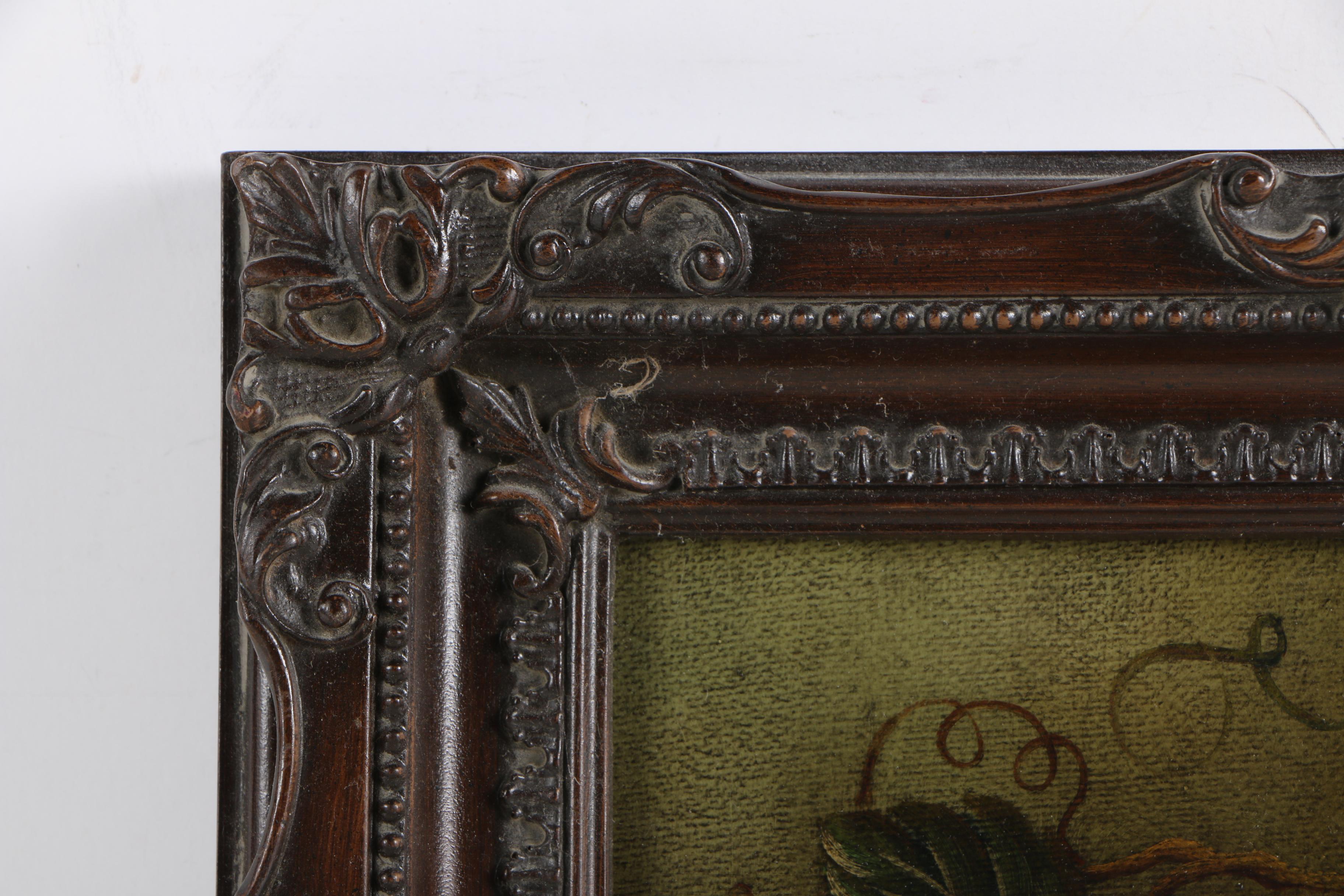 Therese Oil Painting of Still Life with Fruit and Vase