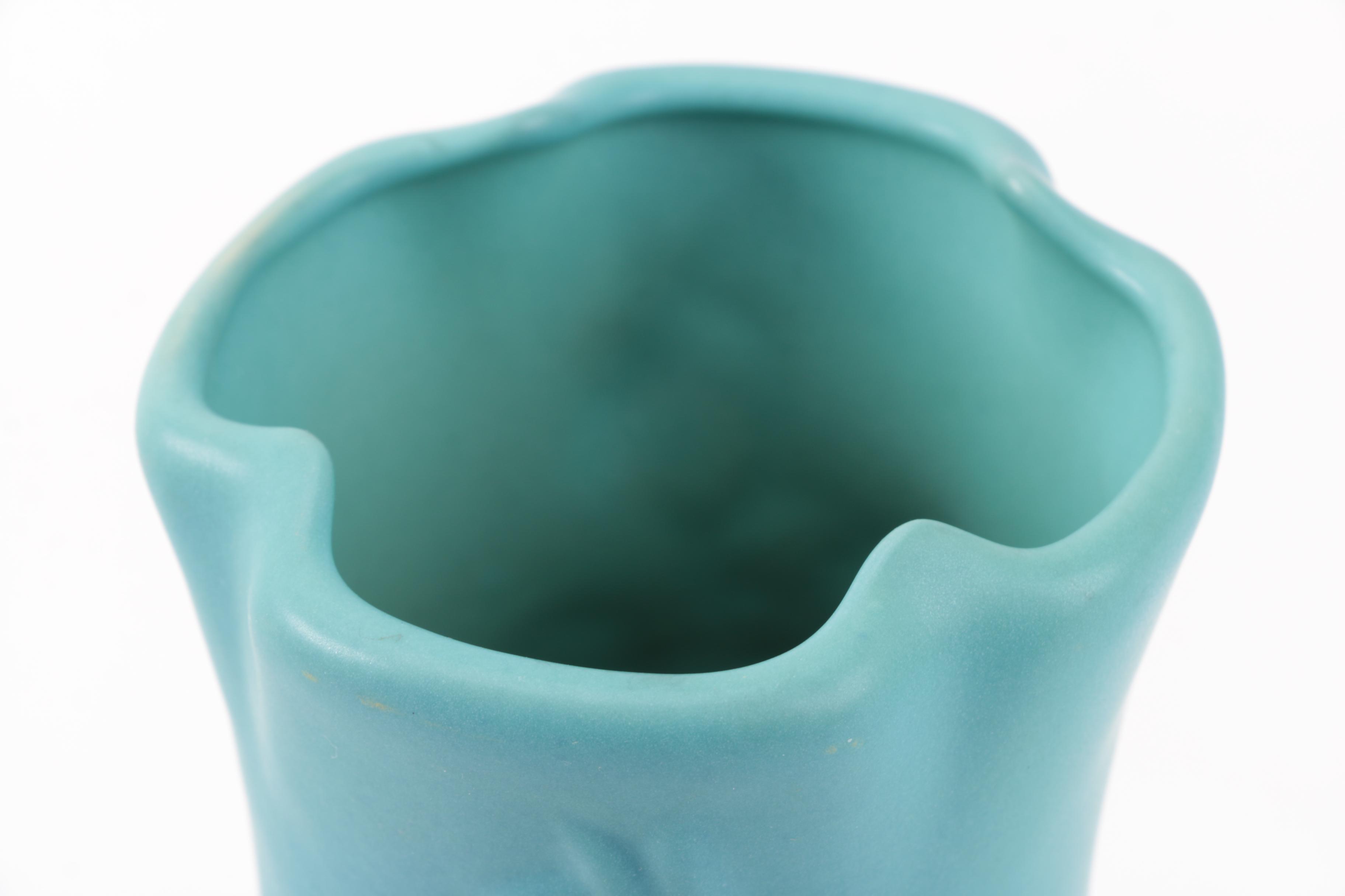 Van Briggle "Columbine" Vase in Ming Blue