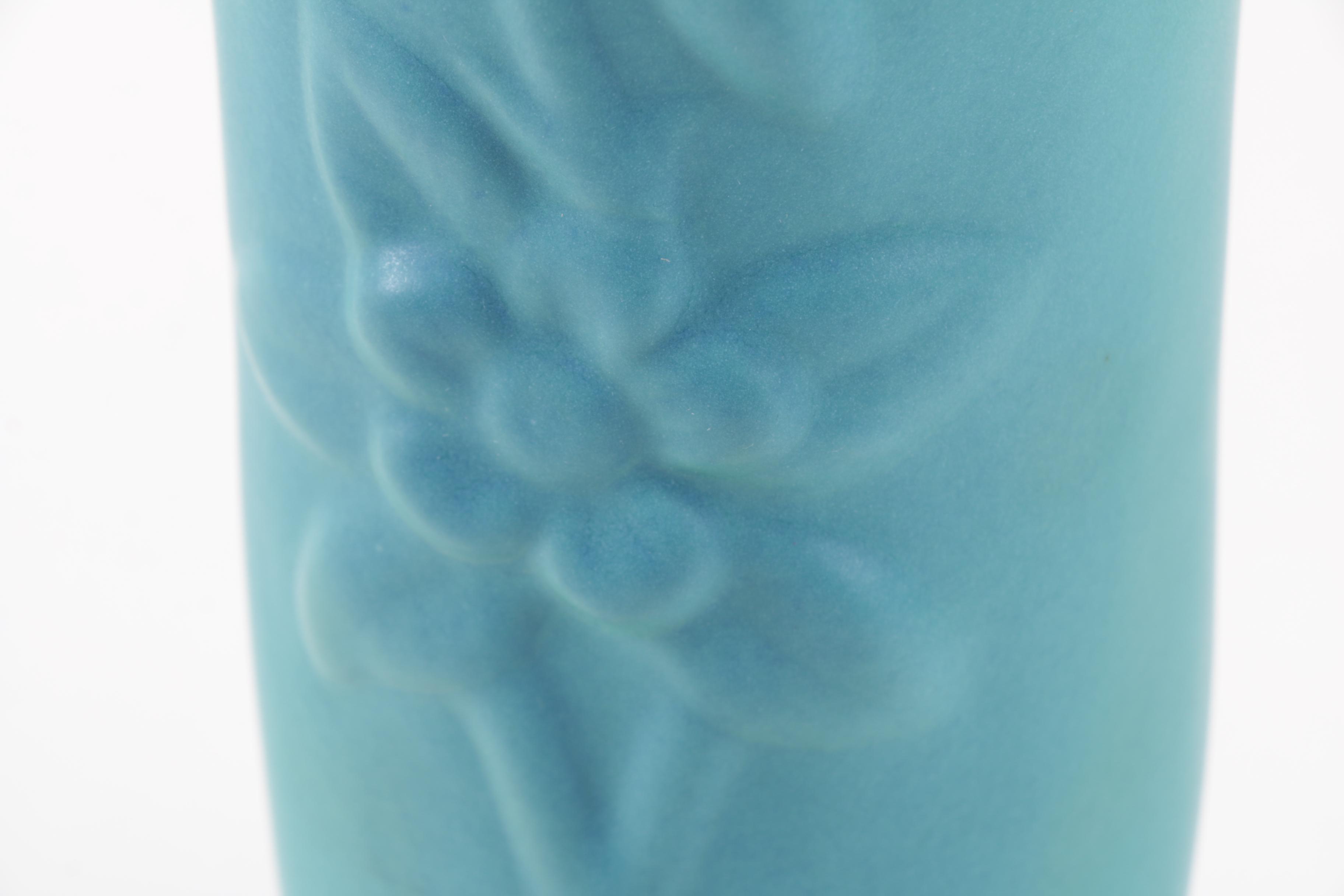 Van Briggle "Columbine" Vase in Ming Blue