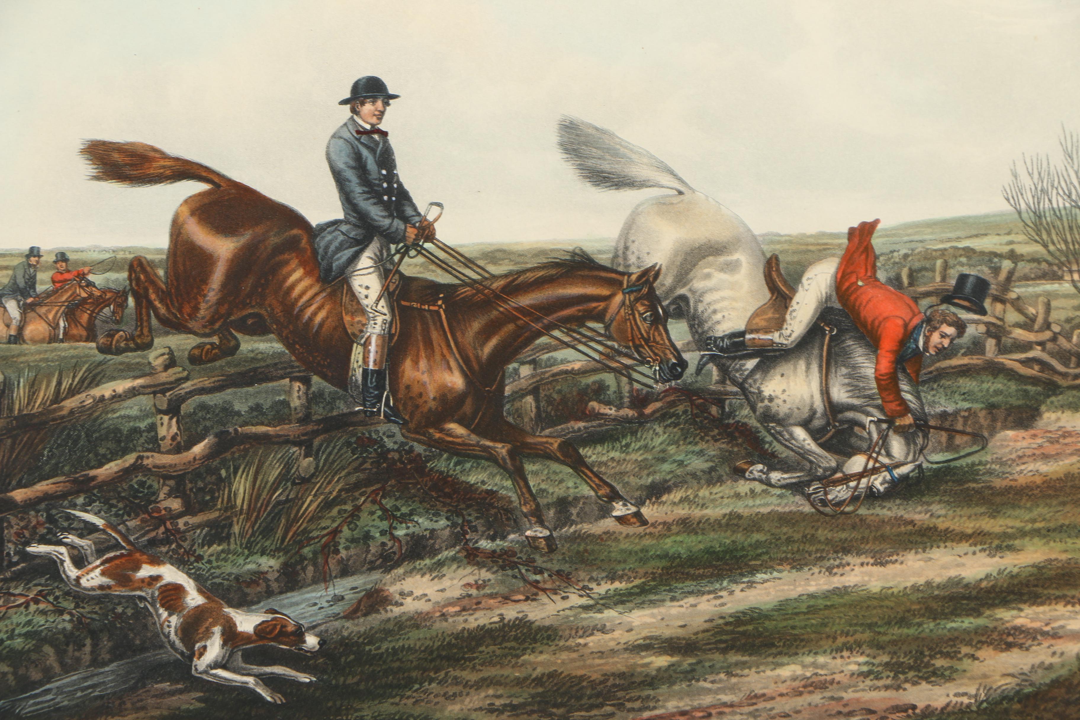 Color Lithograph Print on Paper After an Engraving "The Right and Wrong Sort"