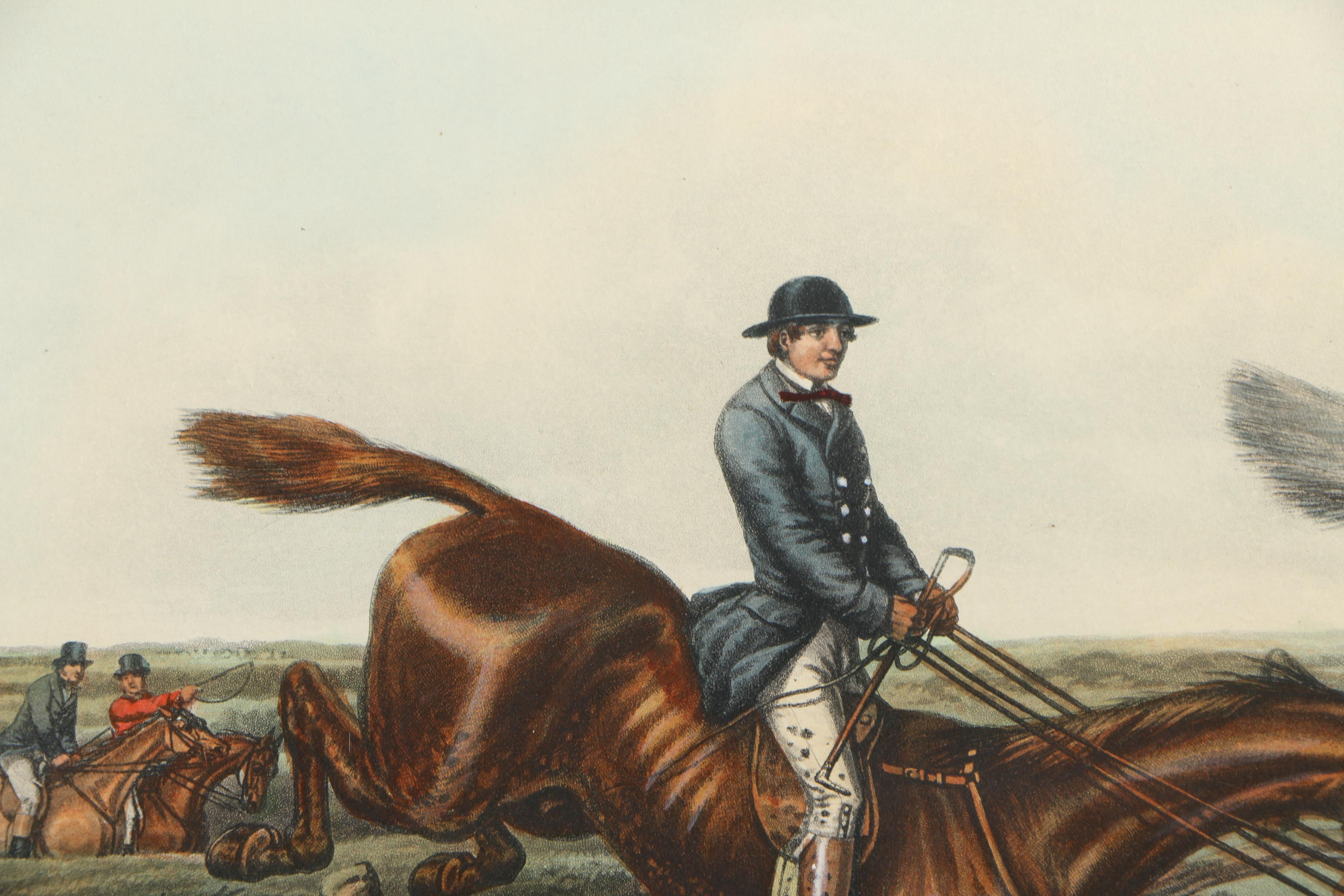 Color Lithograph Print on Paper After an Engraving "The Right and Wrong Sort"