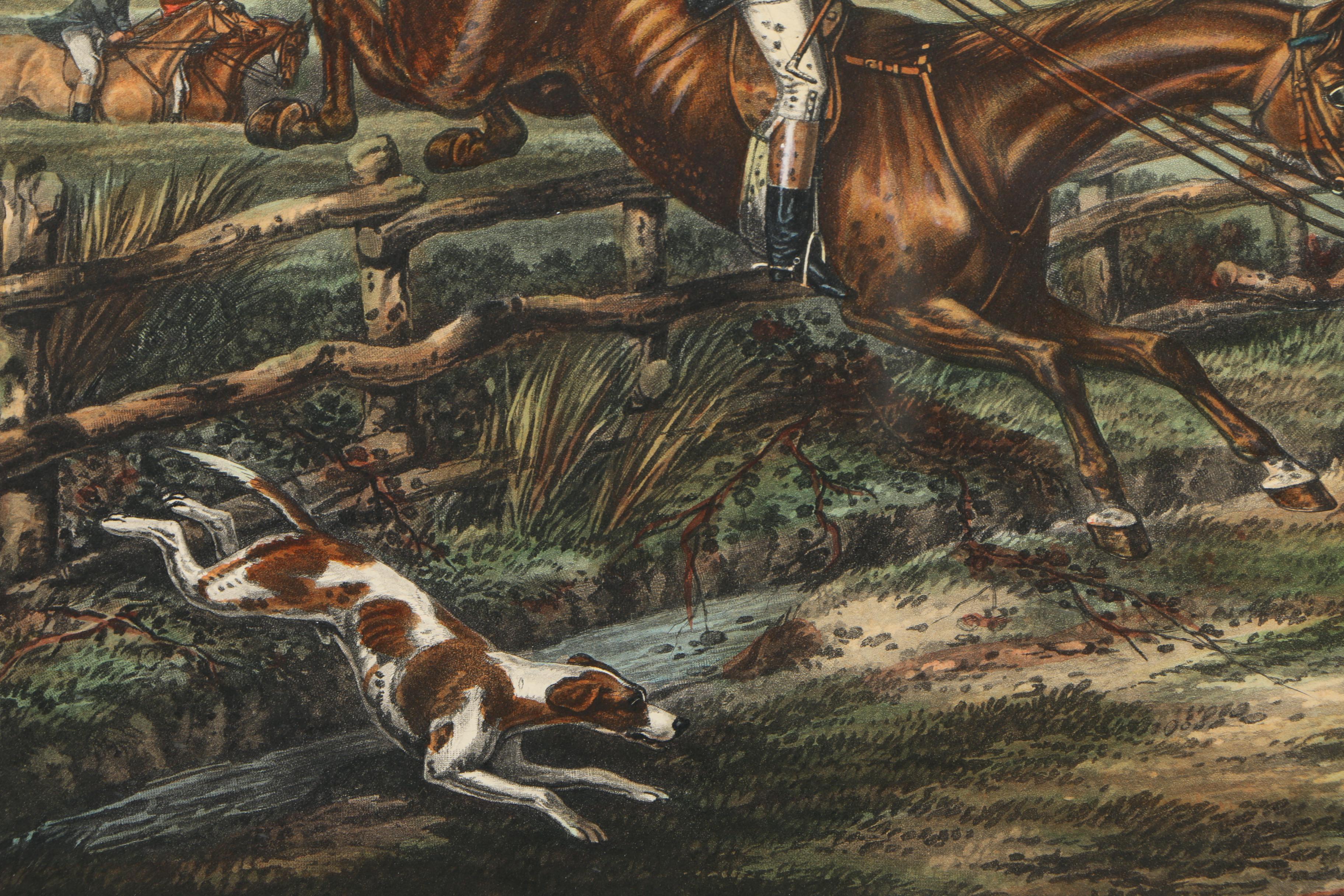 Color Lithograph Print on Paper After an Engraving "The Right and Wrong Sort"