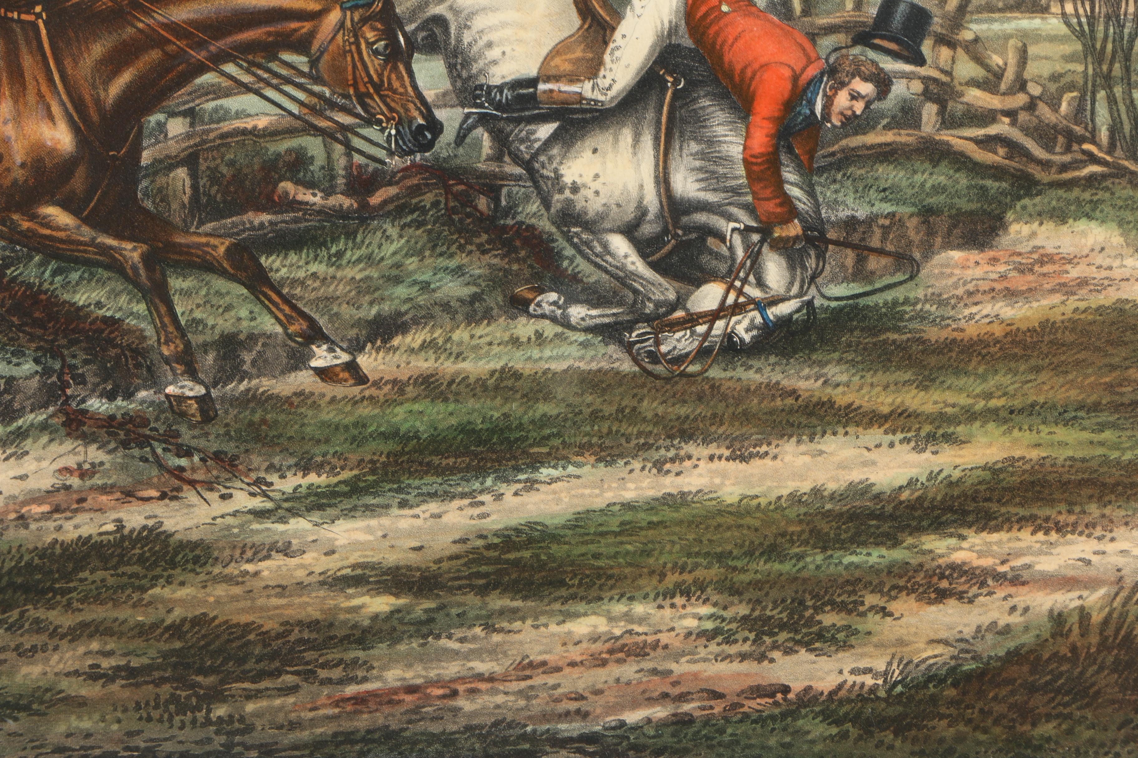 Color Lithograph Print on Paper After an Engraving "The Right and Wrong Sort"