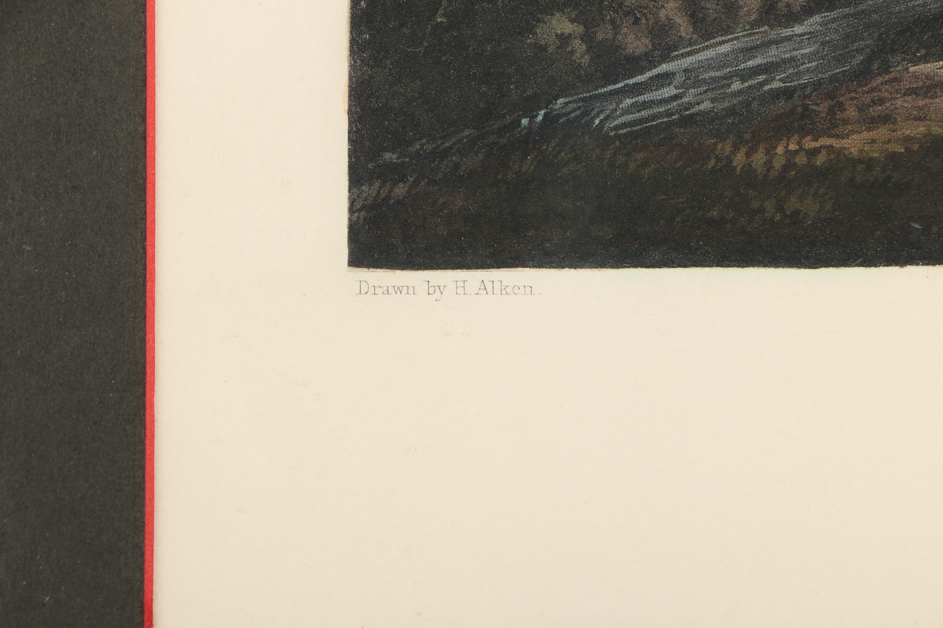 Color Lithograph Print on Paper After an Engraving "The Right and Wrong Sort"