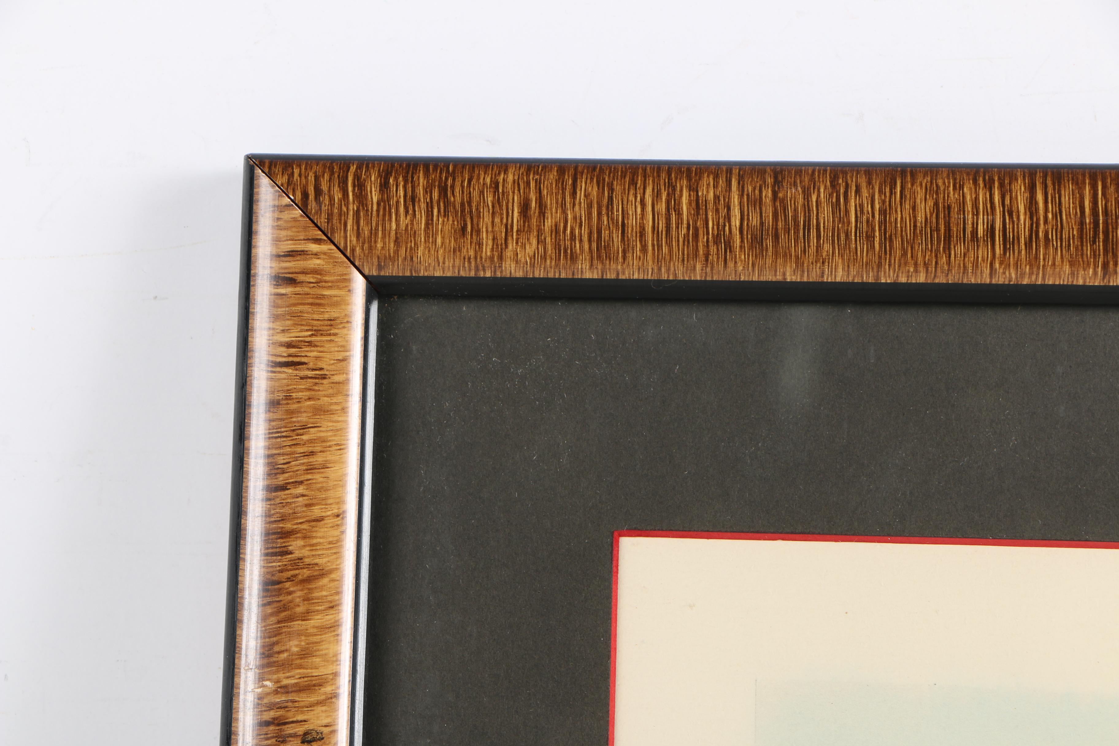 Color Lithograph Print on Paper After an Engraving "The Right and Wrong Sort"