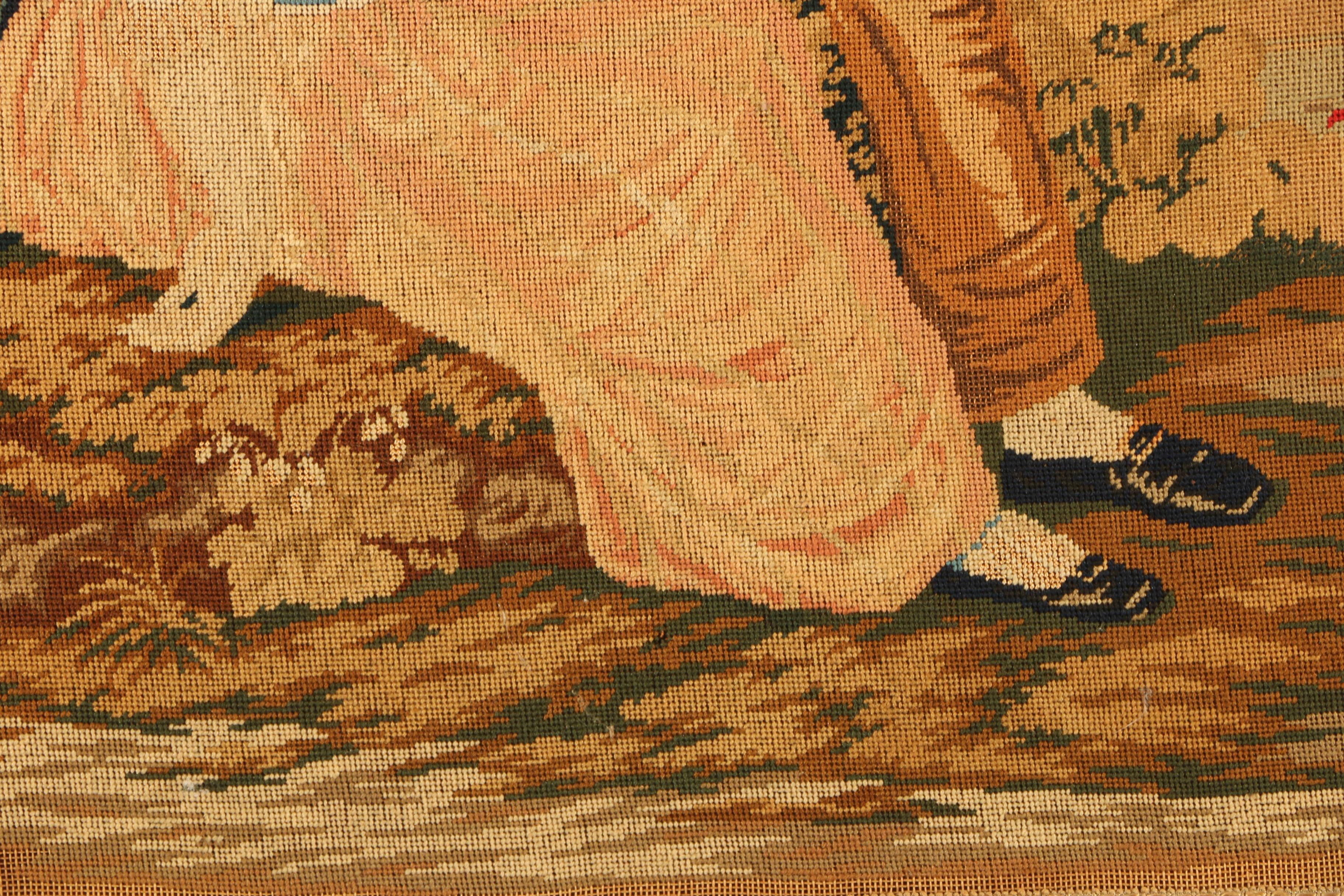 Vintage French Style Petit Point Fireplace Screen